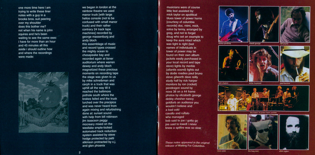 Little Feat – Waiting for Columbus (2-CD)