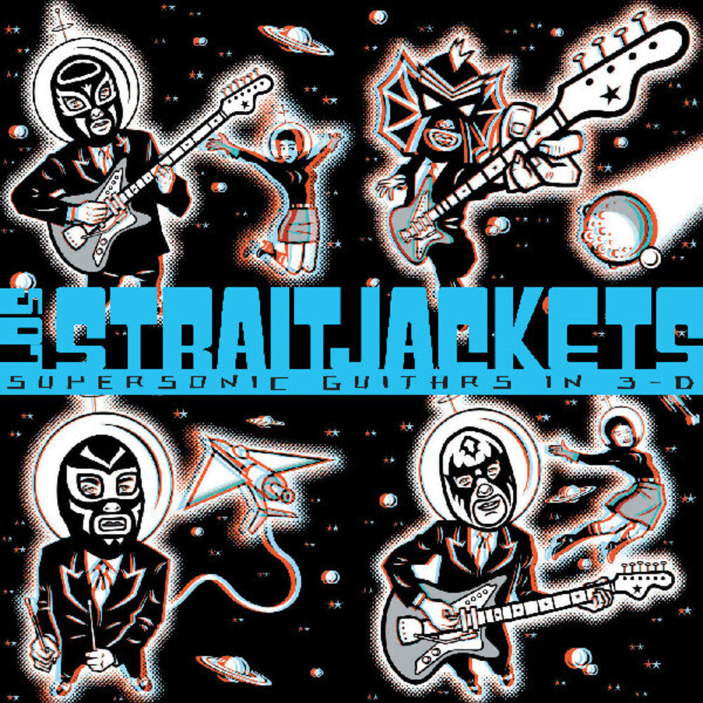 Los Straitjackets – Supersonic Guitars In 3-D (LP Red & Blue Vinyl) Vinyl Record