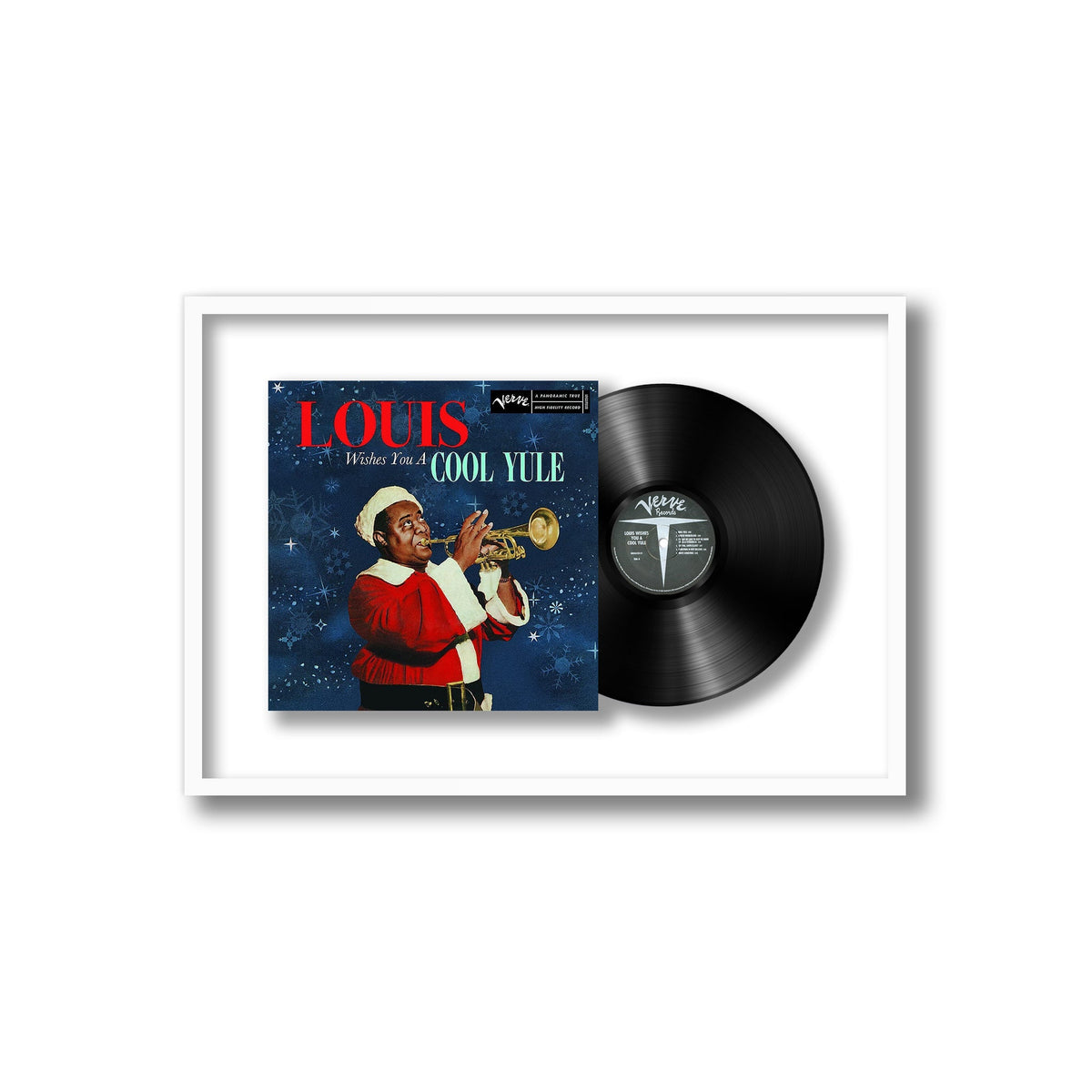 Louis Armstrong - Louis Wishes You A Cool Yule - Framed Vinyl Record