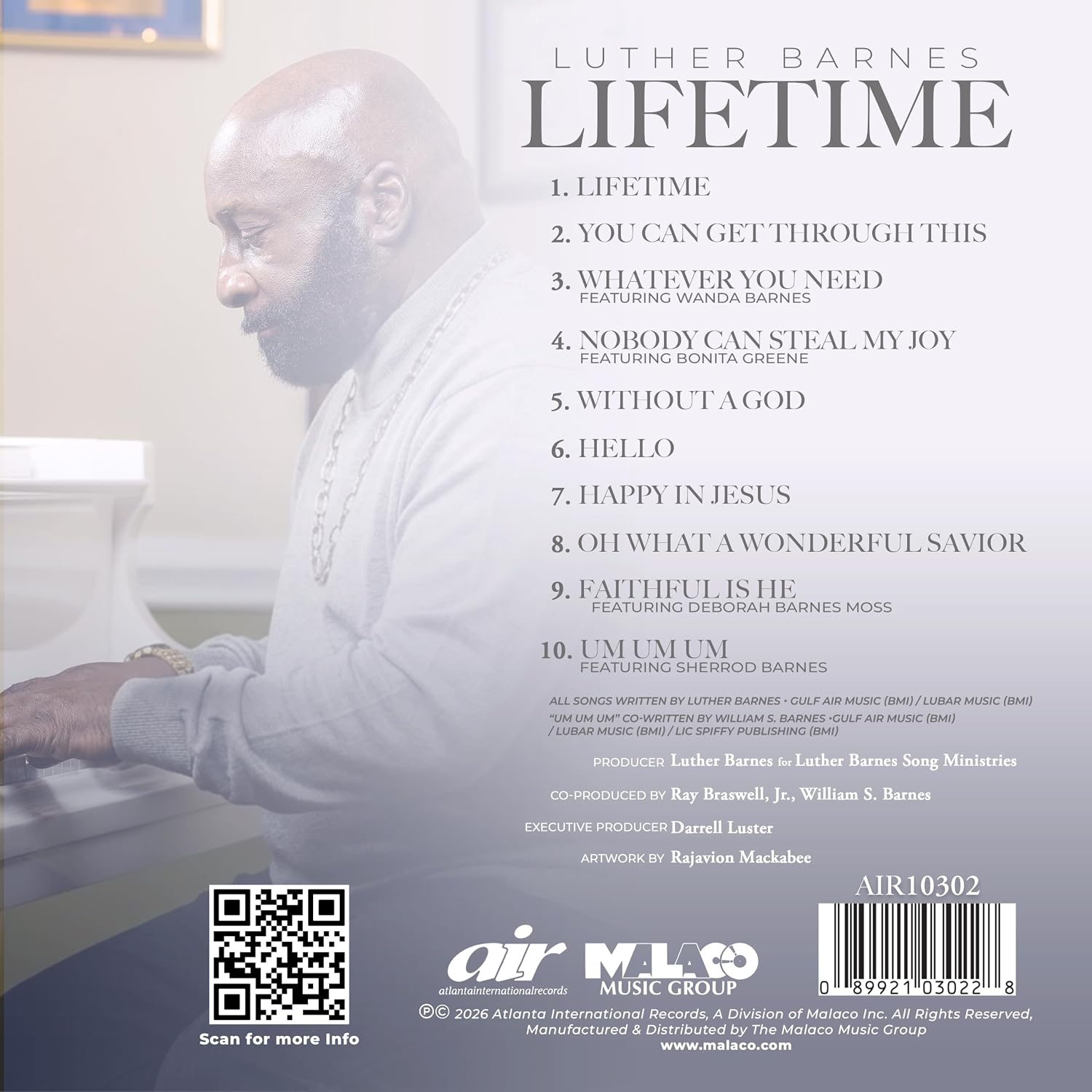 Luther Barnes - Lifetime - Music CD