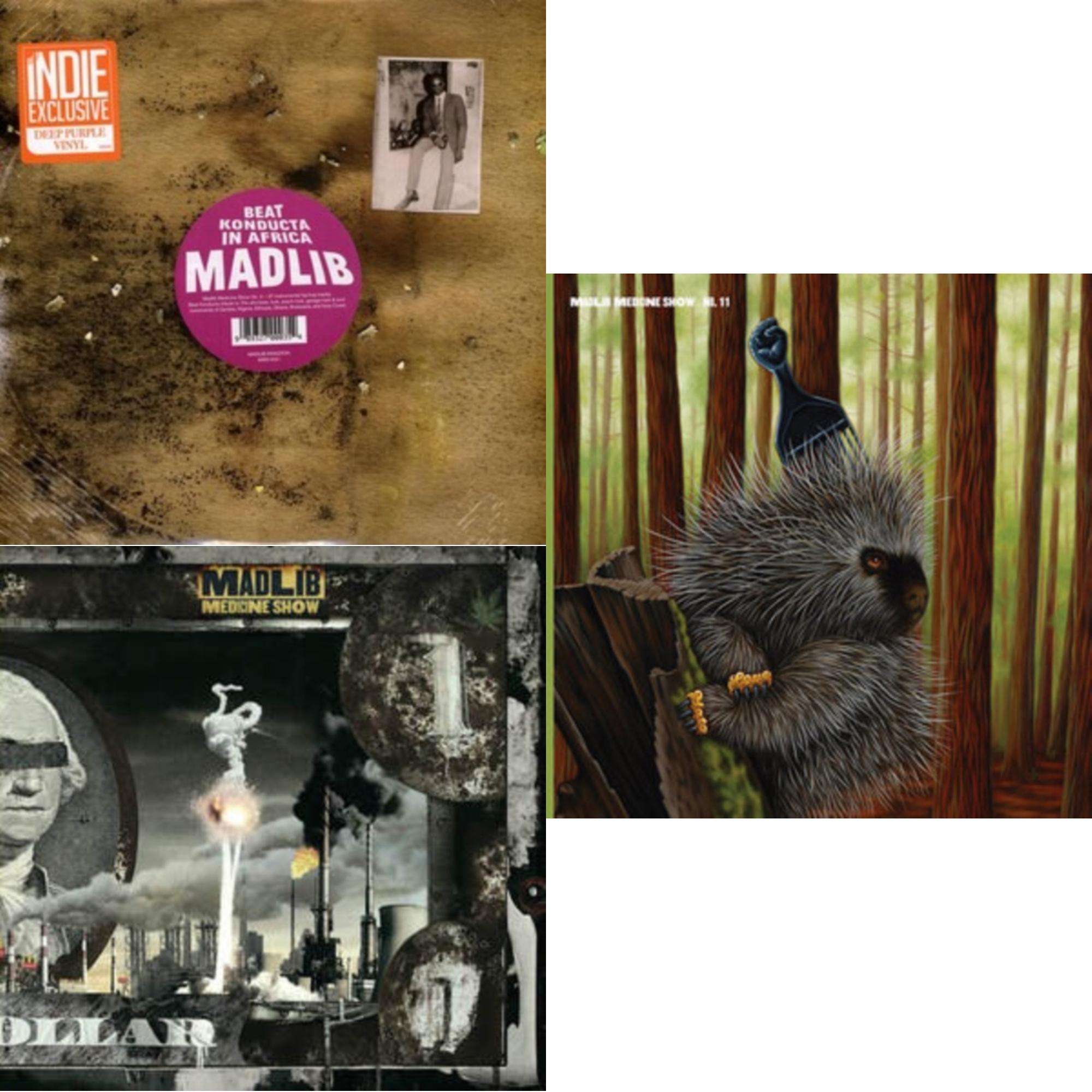 Medicine Show #3 - Beat Konducta In Africa (2LP/Deep Purple Vinyl) (I) & Before The Verdict (Gold Vinyl/2LP) & Low Budget High Fi Music (Color LP Vinyl)