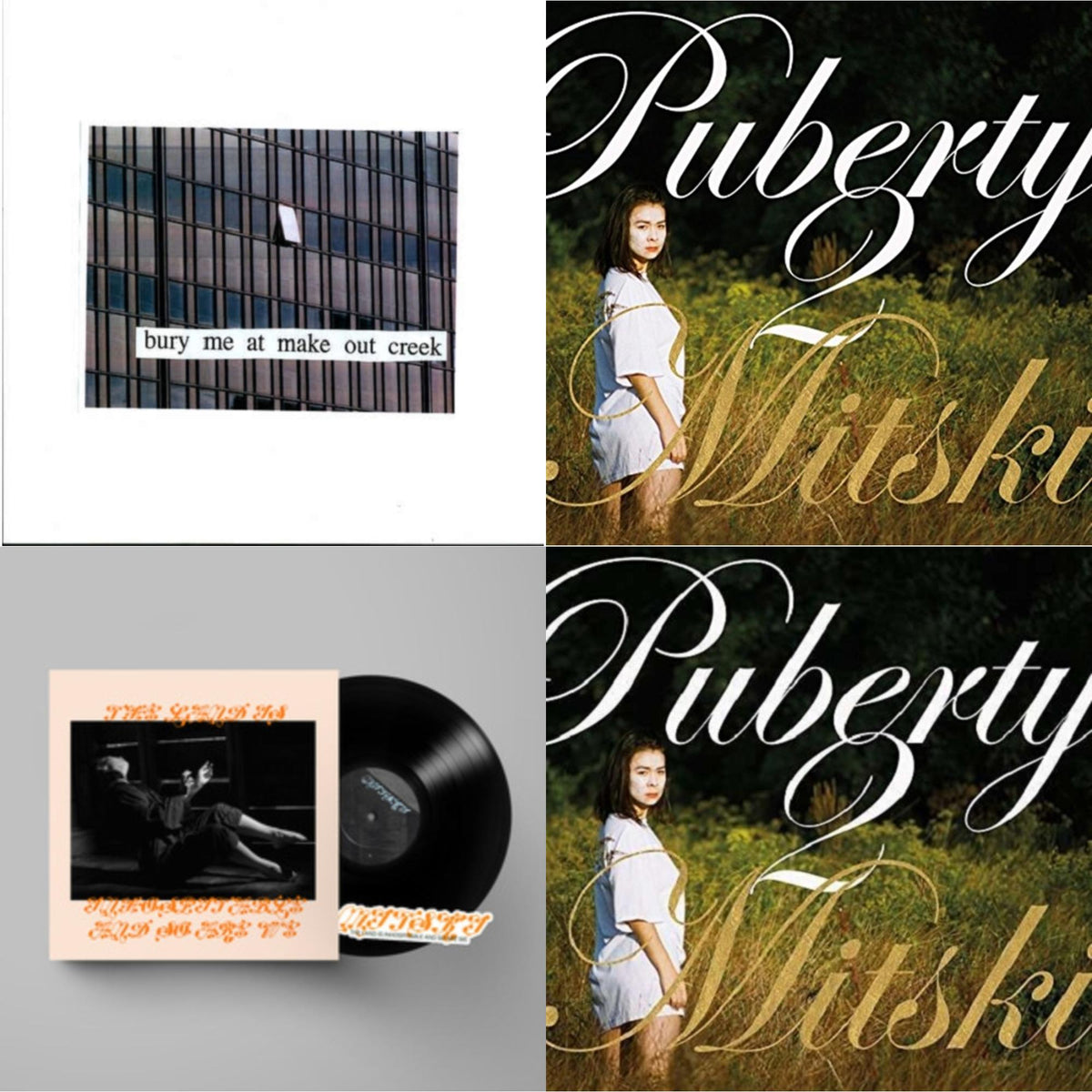 Mitski - Bury Me At Makeout Creek & Puberty 2 (White LP Vinyl) & Land Is Inhospitable & So Are We & Puberty 2