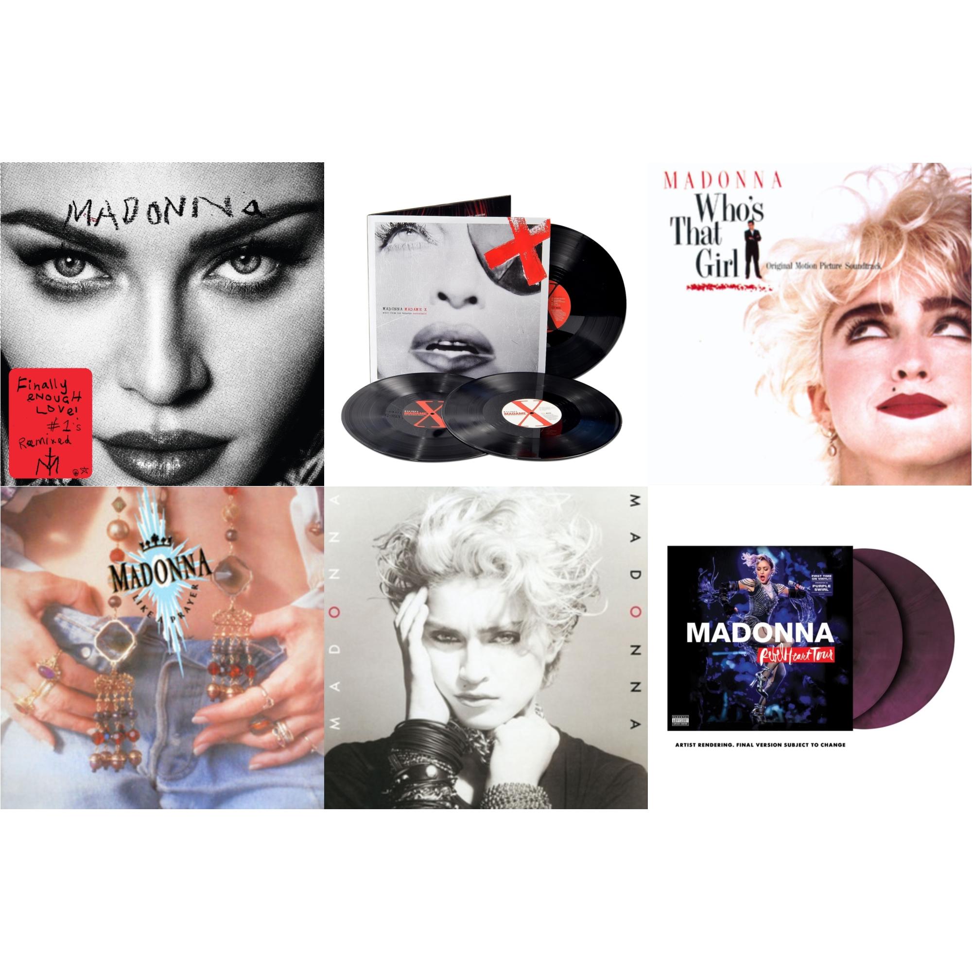 Like A Prayer (180G) & Madonna & Rebel Heart Tour (X) (Purple Galaxy Swirl Vinyl/2LP) & Madame X (Live) (3LP) & Finally Enough Love (2LP) & Who's That Girl Ost (Back 2 The 80S) (I)