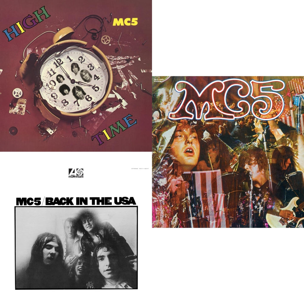 Mc5 - High Time (Clear/Yellow Splatter LP Vinyl) (Rocktober) & Back In The Usa (Crystal Clear Diamond LP Vinyl) (Rocktober) (Atl75) & Kick Out The Jams (Ultra Clear/Red Splatter LP Vinyl) (Rocktober)