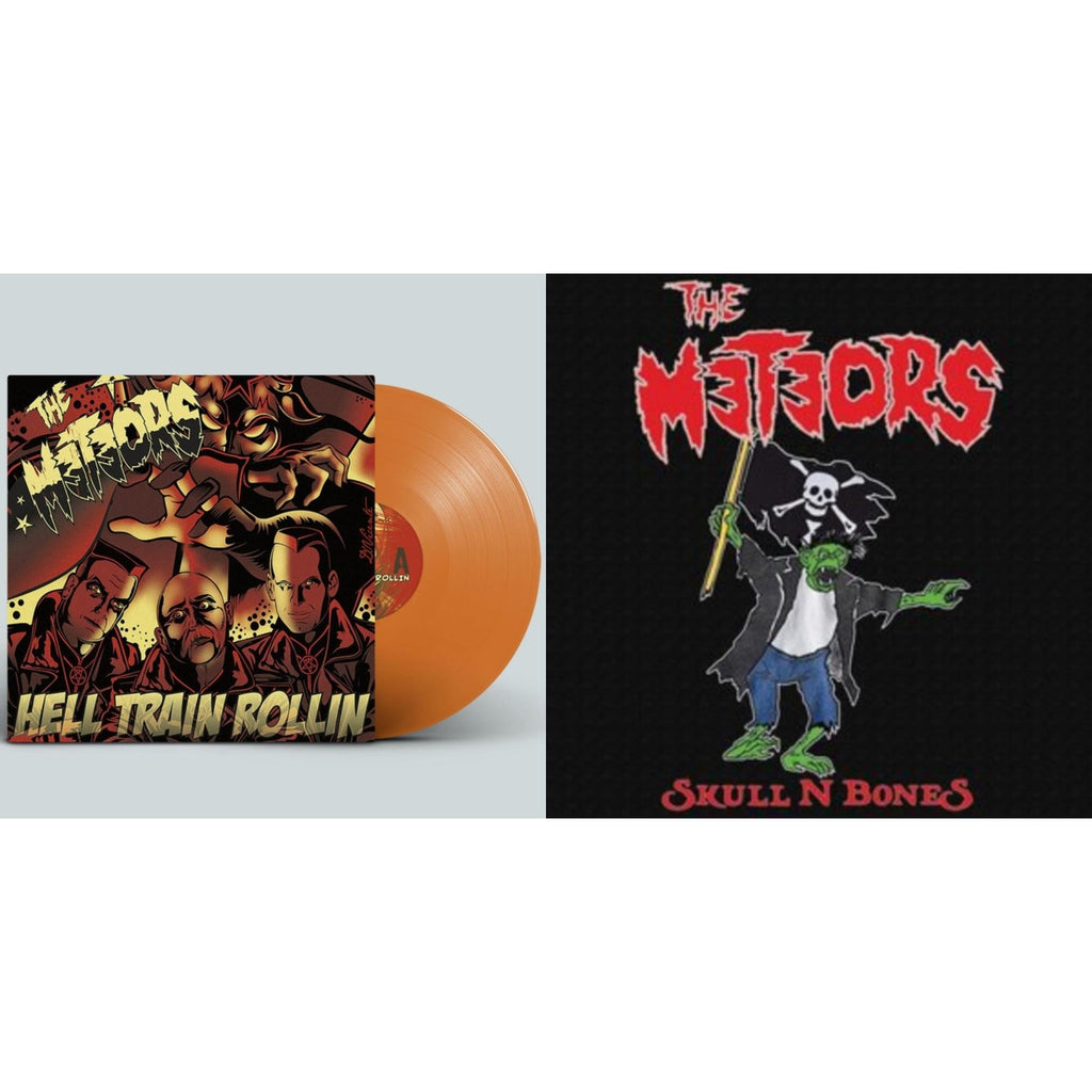Meteors - Hell Train Rollin & Skull N Bones - LP Vinyl Bundle