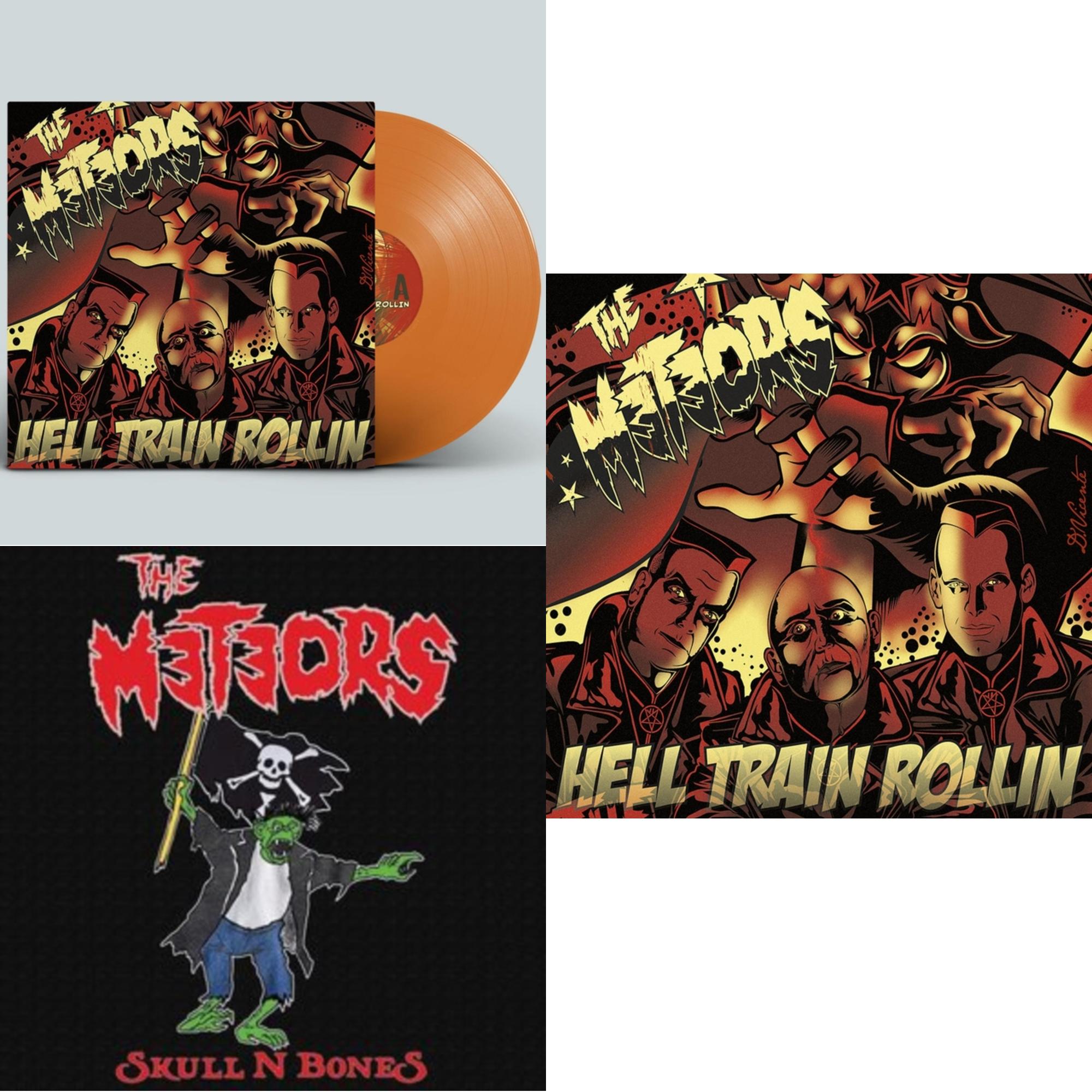 Meteors - Hell Train Rollin & Hell Train Rollin & Skull N Bones - LP Vinyl Bundle