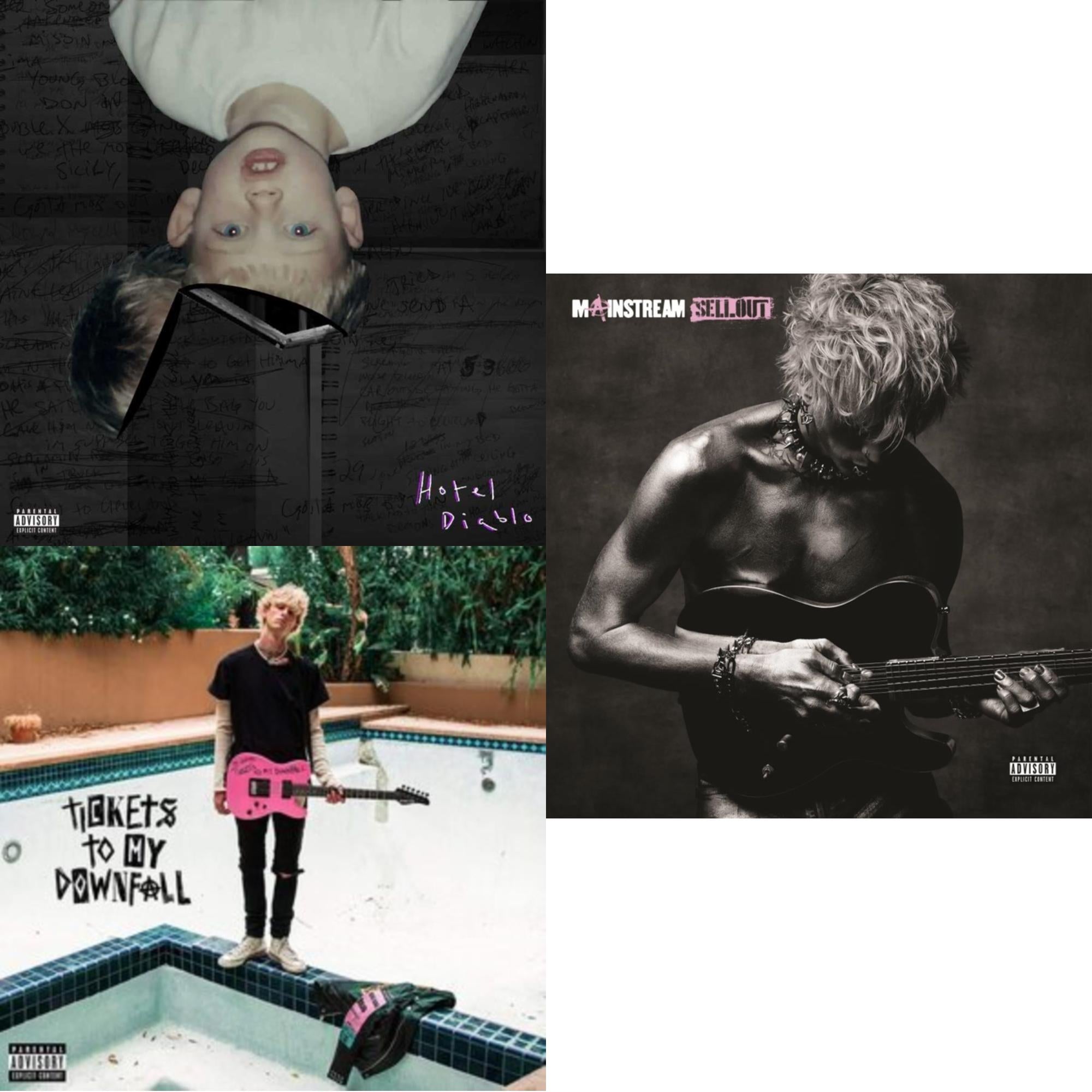 Mgk - Mainstream Sellout (X) & Tickets To My Downfall & Hotel Diablo - LP Vinyl Bundle