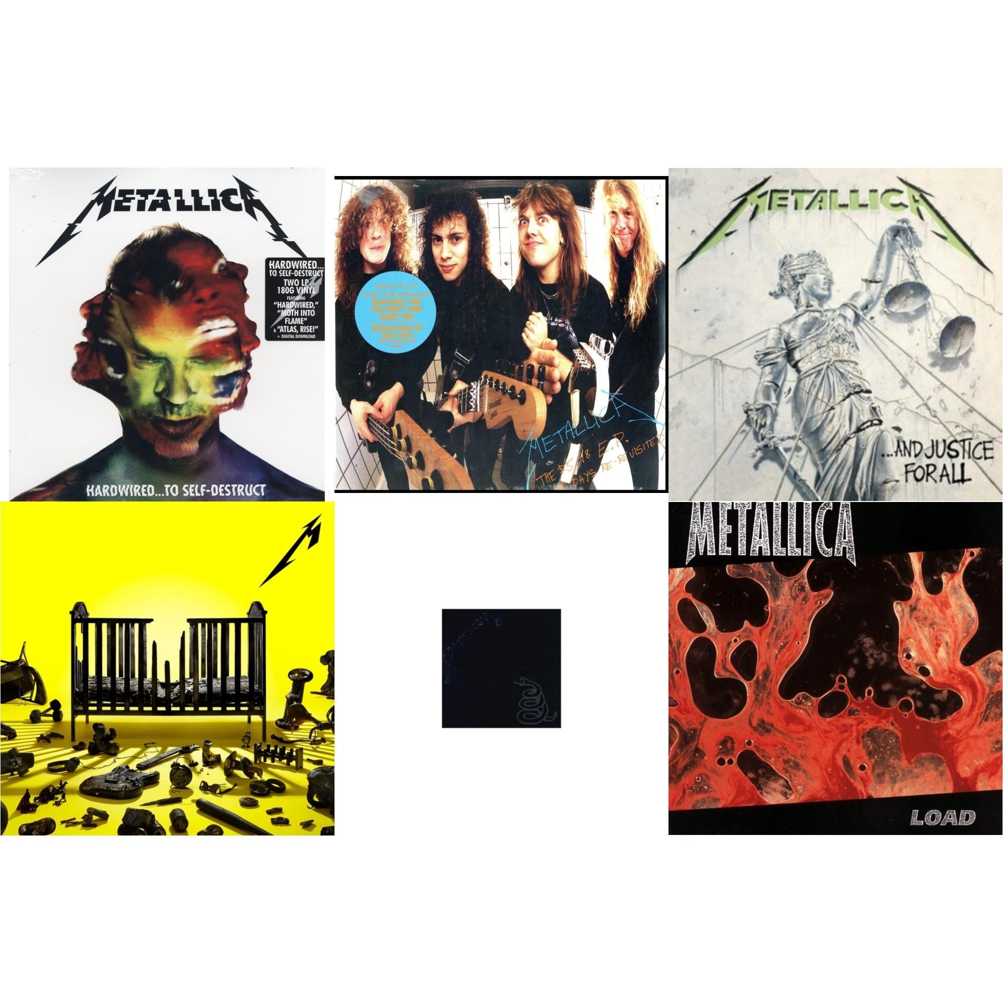 72 Seasons (2LP) & Metallica (Remastered/2LP) & Load & Hardwired To Self-Destruct (2LP/180G/Dl Card) & $5.98 Ep: Garage Days Re-Revisited (Remastered) & And Justice For All (Remastered)