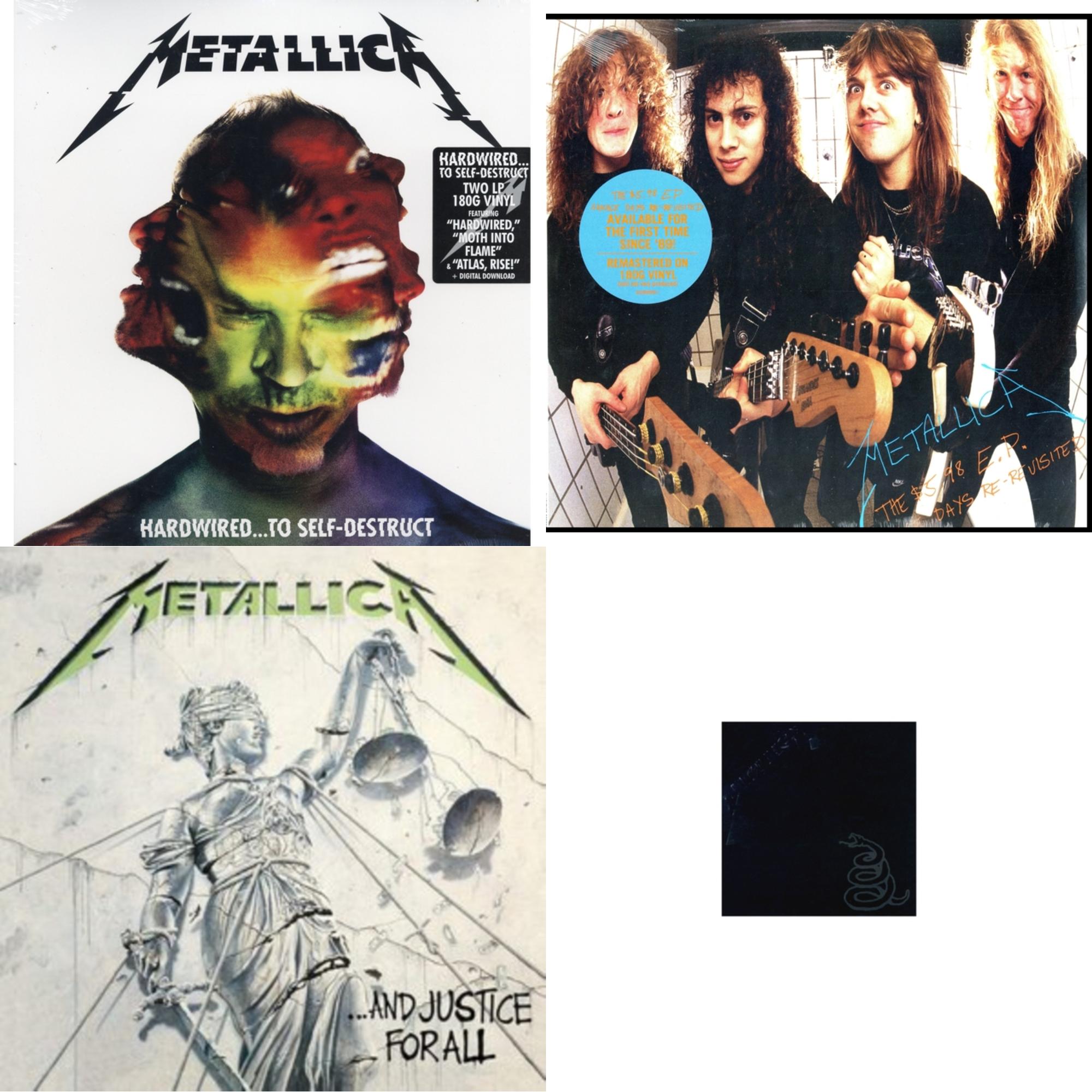 Metallica (Remastered/2LP) & Hardwired To Self-Destruct (2LP/180G/Dl Card) & $5.98 Ep: Garage Days Re-Revisited (Remastered) & And Justice For All (Remastered)