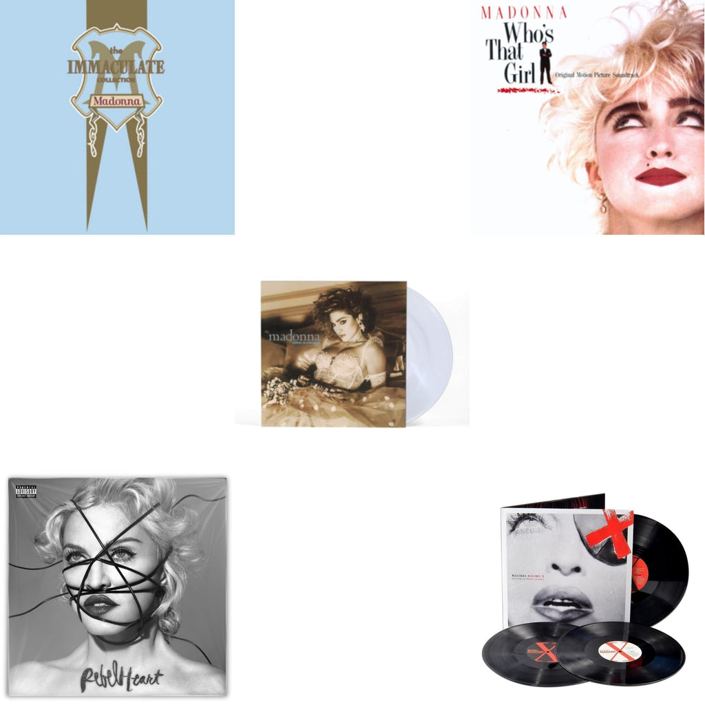 Rebel Heart & Madame X (Live) (3LP) & Like A Virgin & Immaculate Collection (2LP) & Who's That Girl Ost (Back 2 The 80S) (I)