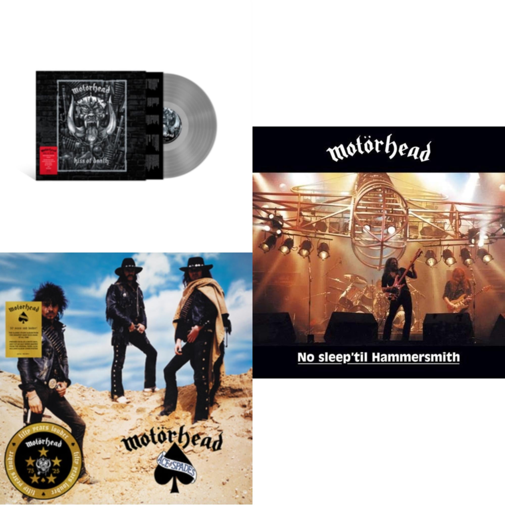 Kiss Of Death & Ace Of Spades (50Th Anniversary) (Blue/White LP Vinyl/Half-Speed Master) & No Sleep Til Hammersmith