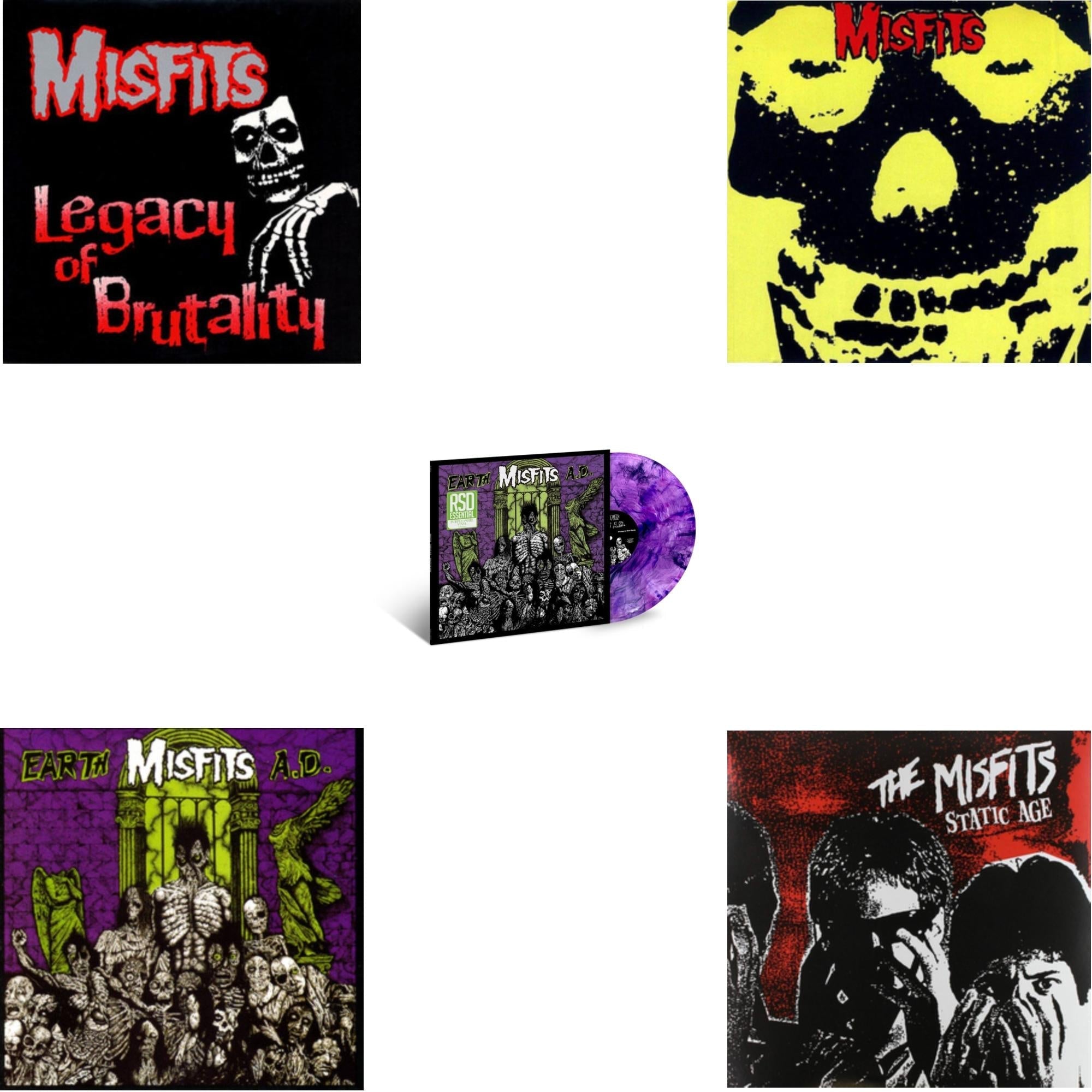 Misfits - Legacy Of Brutality & Earth A.D. & Earth A.D. / Wolfs Blood (Purple Swirl LP Vinyl) (Rsd Essential) & Collection & Static Age