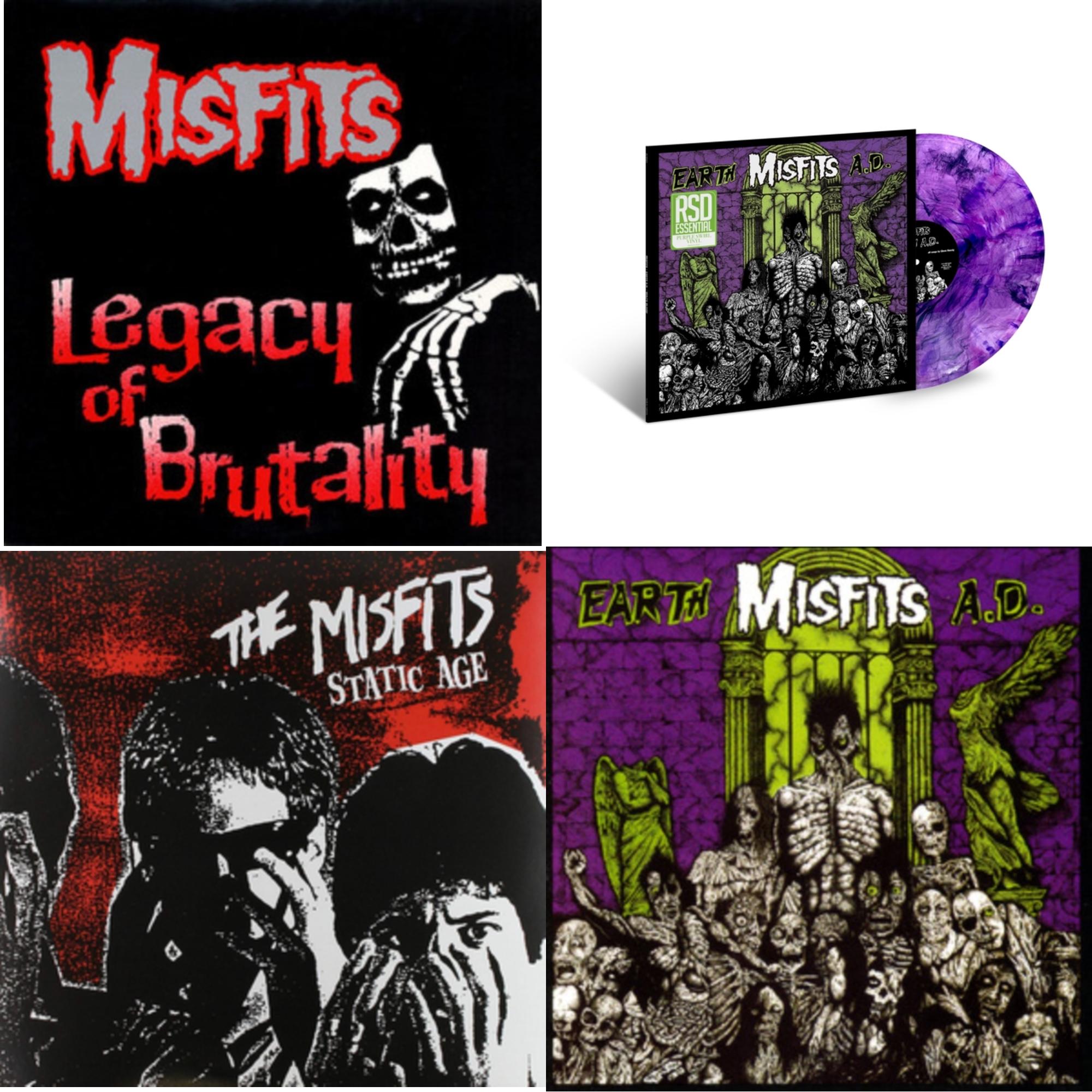 Misfits - Legacy Of Brutality & Earth A.D. / Wolfs Blood (Purple Swirl LP Vinyl) (Rsd Essential) & Static Age & Earth A.D.