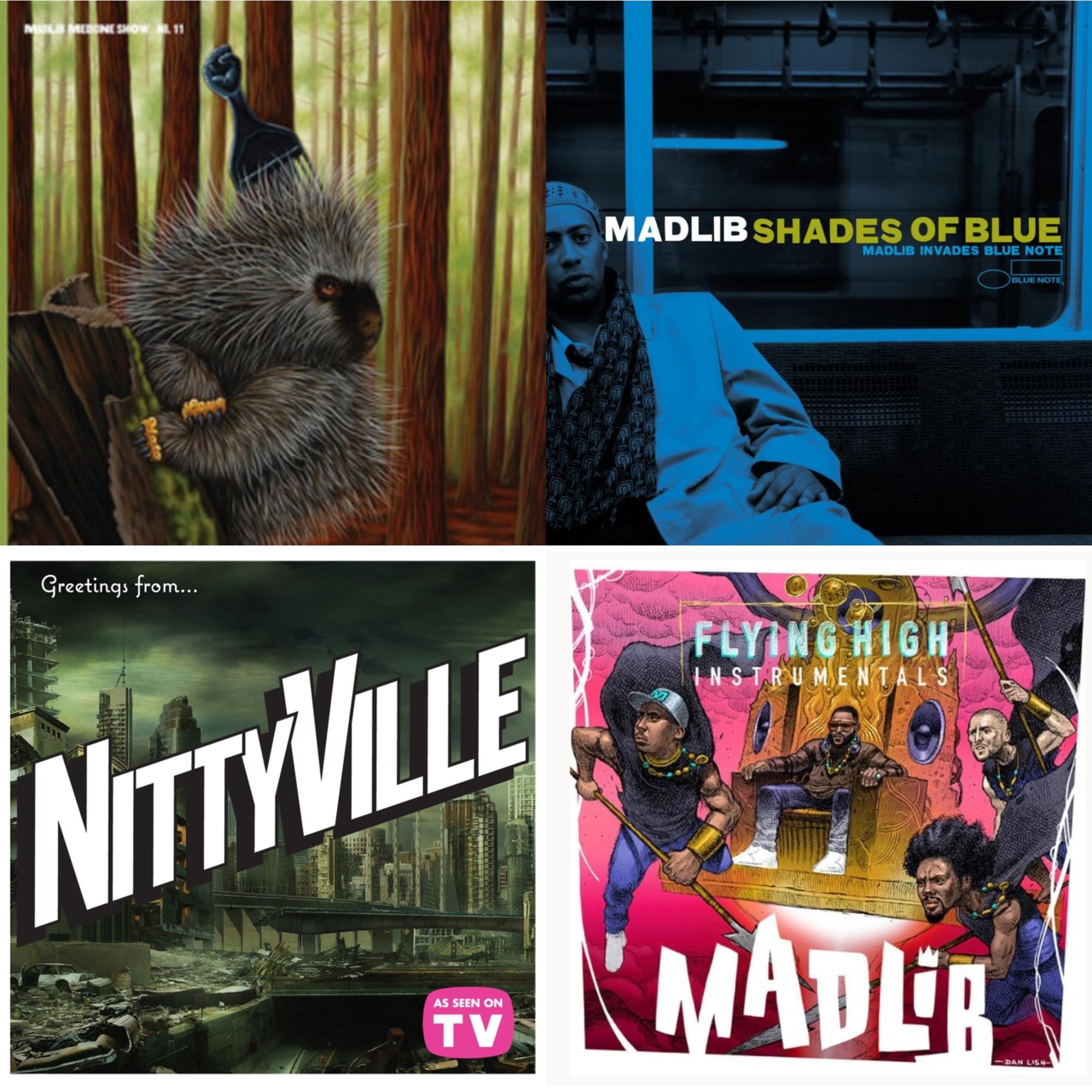 Madlib - Shades Of Blue (Blue Note Classic Vinyl Series) (2LP) & Flying High Instrumentals & Channel 85 Presents Nittyville: Season 1 & Low Budget High Fi Music (Color LP Vinyl)