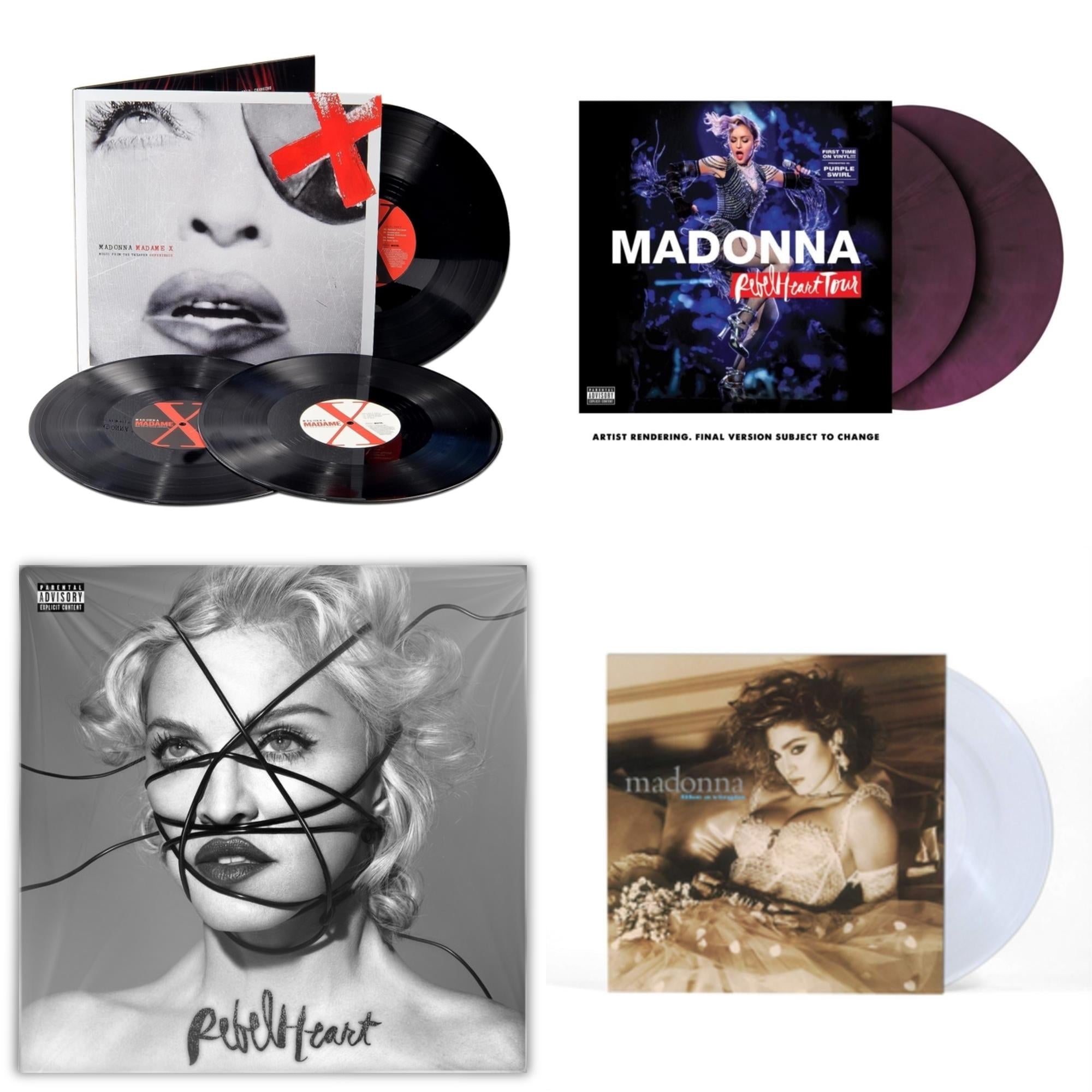 Rebel Heart Tour (X) (Purple Galaxy Swirl Vinyl/2LP) & Rebel Heart & Madame X (Live) (3LP) & Like A Virgin