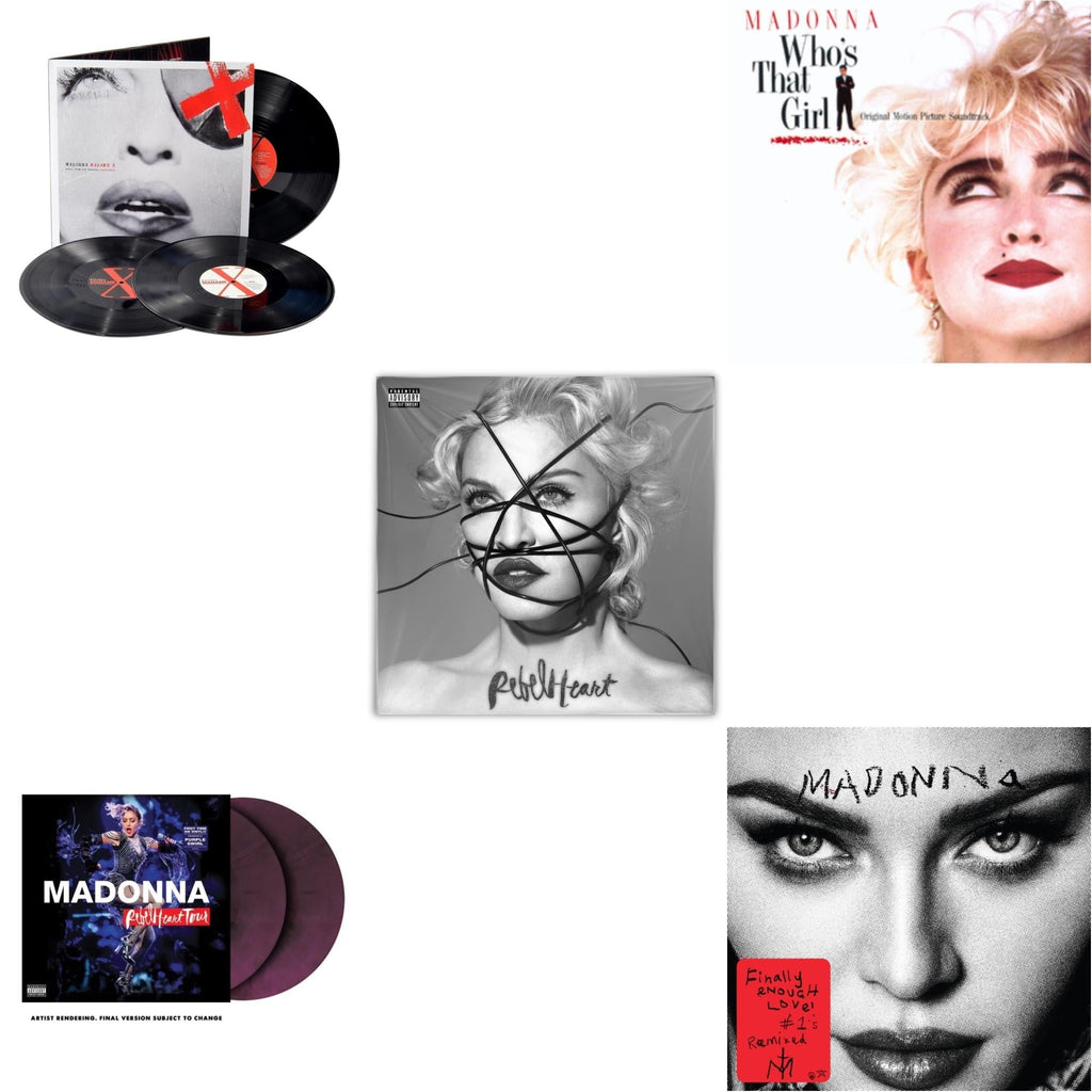 Rebel Heart Tour (X) (Purple Galaxy Swirl Vinyl/2LP) & Rebel Heart & Madame X (Live) (3LP) & Finally Enough Love (2LP) & Who's That Girl Ost (Back 2 The 80S) (I)
