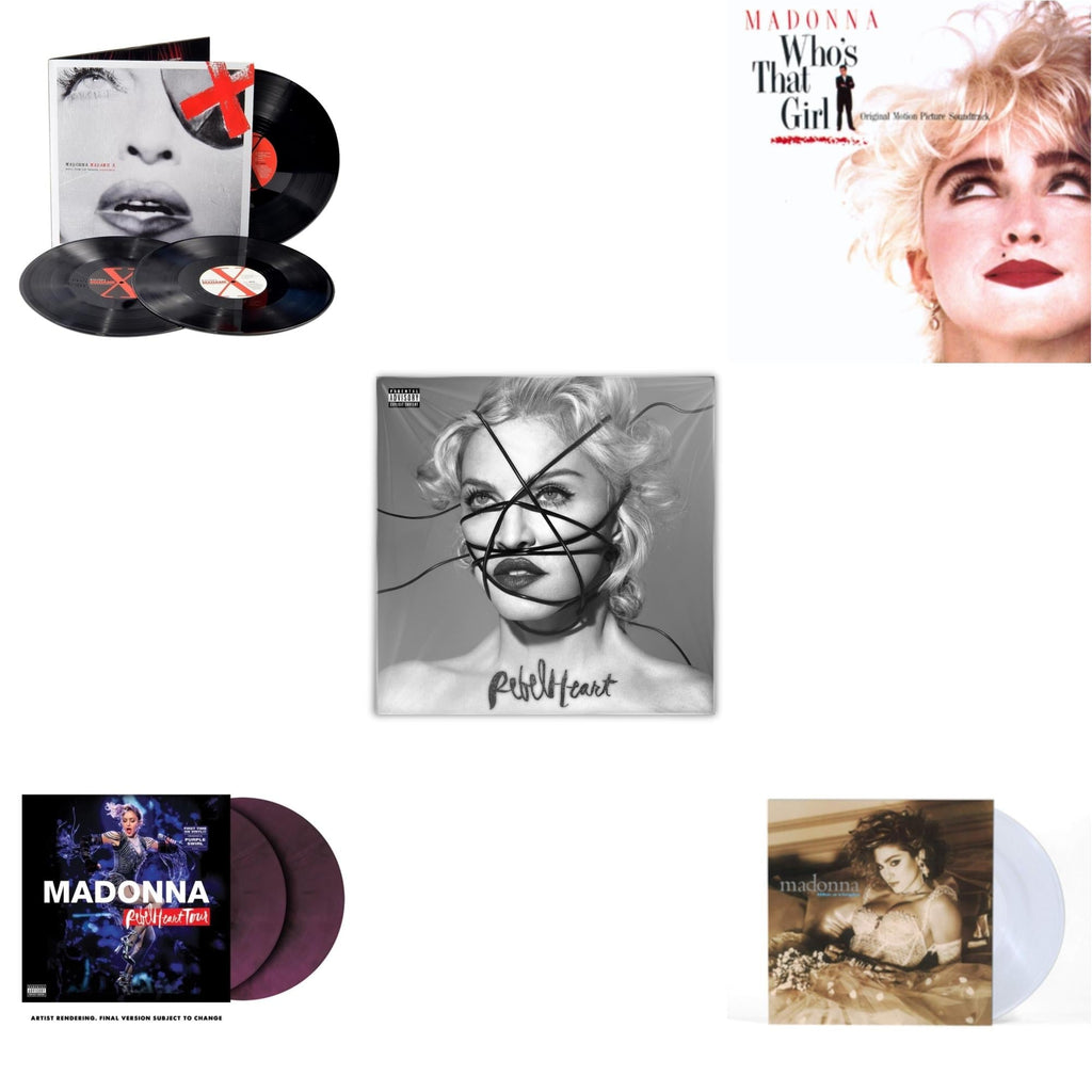 Rebel Heart Tour (X) (Purple Galaxy Swirl Vinyl/2LP) & Rebel Heart & Madame X (Live) (3LP) & Like A Virgin & Who's That Girl Ost (Back 2 The 80S) (I)