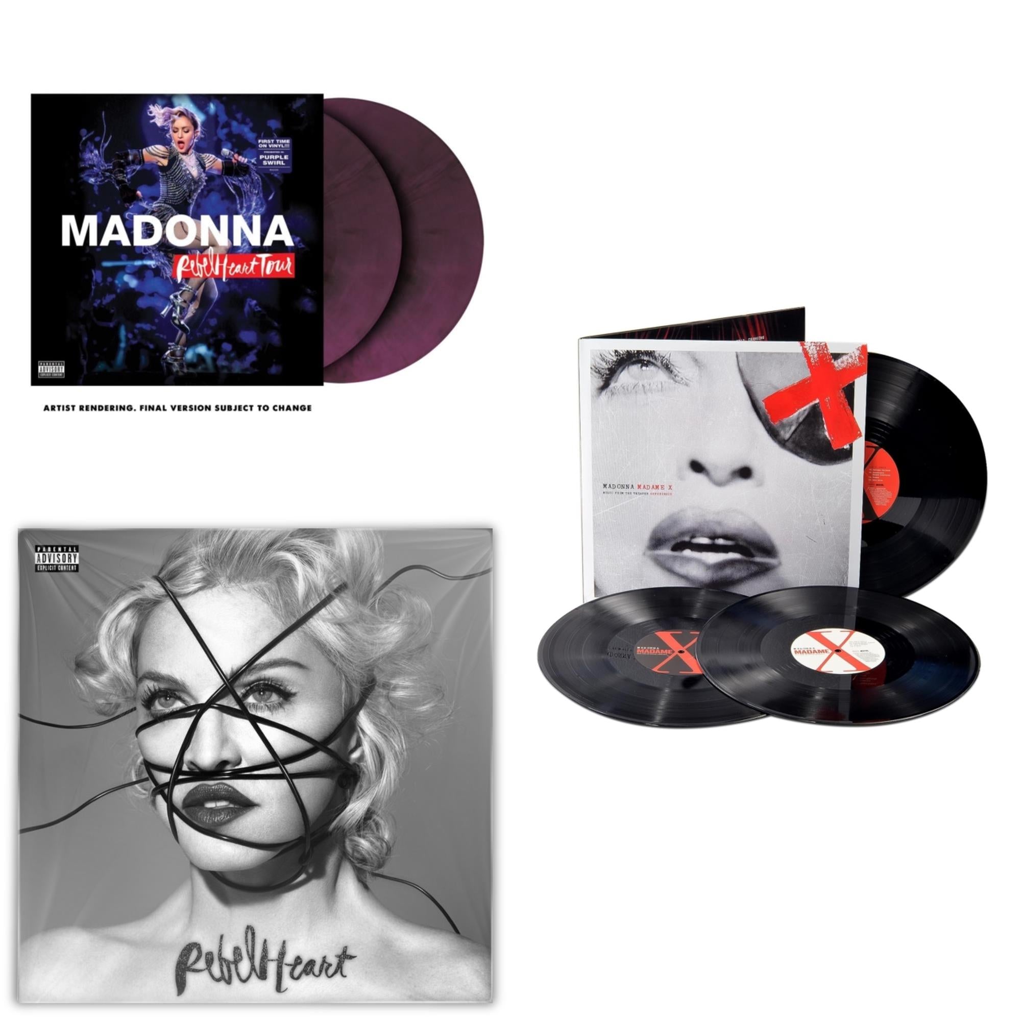 Rebel Heart Tour (X) (Purple Galaxy Swirl Vinyl/2LP) & Rebel Heart & Madame X (Live) (3LP)