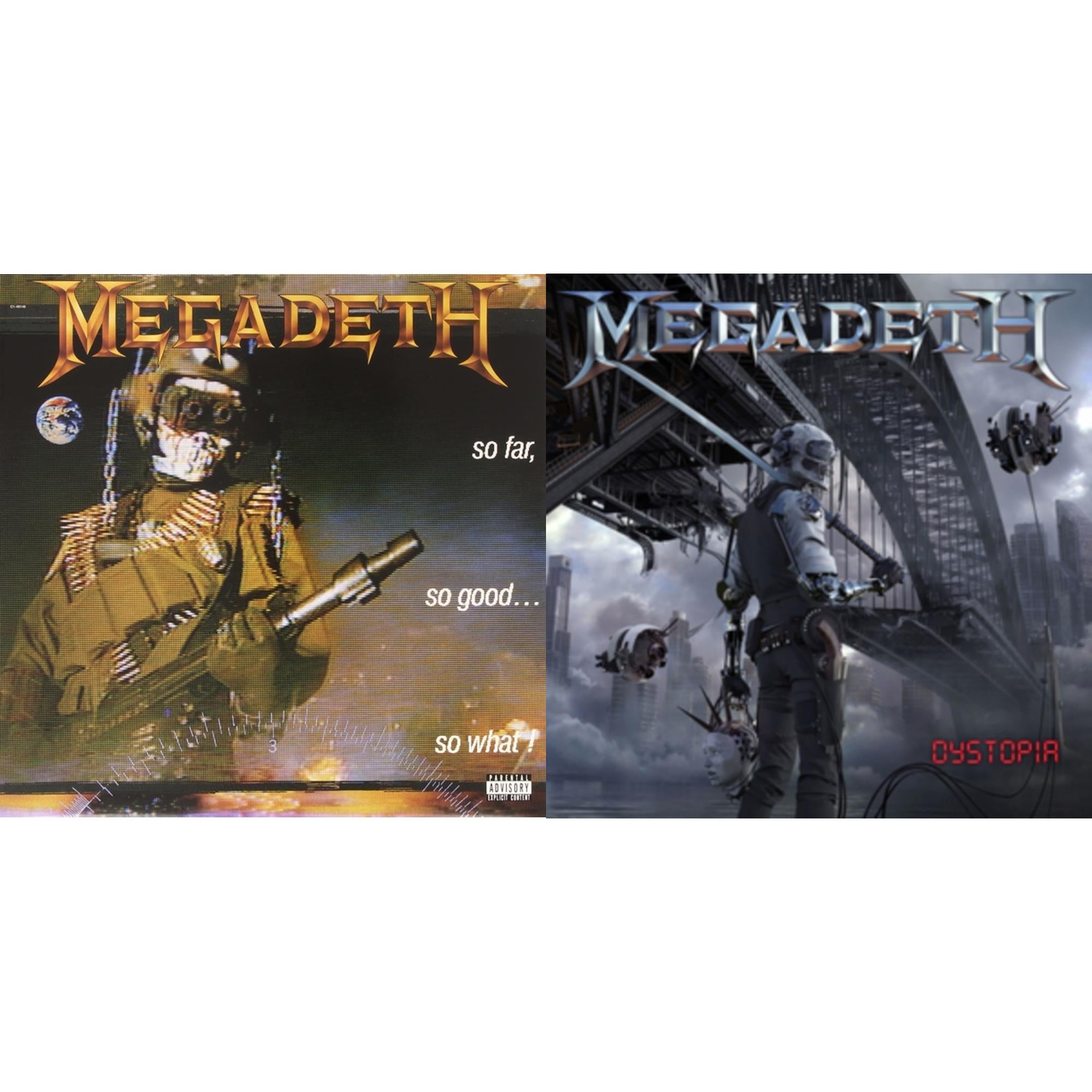 Megadeth - So Far So Good So What & Dystopia - LP Vinyl Bundle