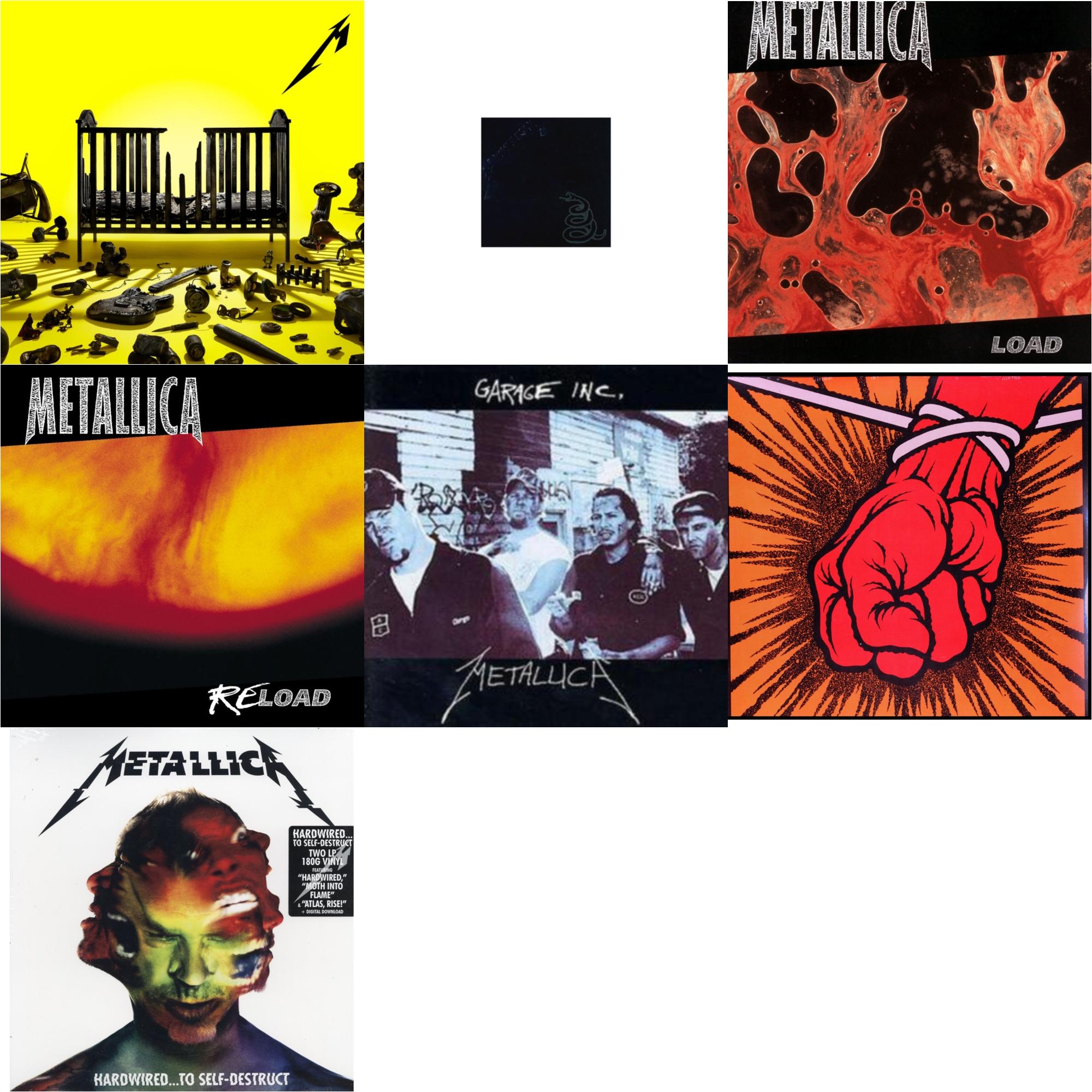 72 Seasons (2LP) & Metallica (Remastered/2LP) & Load & Reload & Garage Inc. & St Anger & Hardwired To Self-Destruct (2LP/180G/Dl Card)