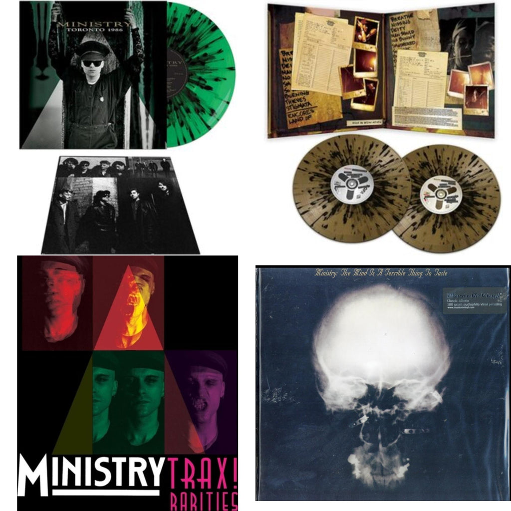 Mind Is A Terrible Thing To Taste (180G) & Toronto 1986 (Green & Black Splatter LP Vinyl) & Live Necronomicon (Black & Gold Splatter Vinyl/2LP) & Trax Rarities (Black/White/Magenta Splatter LP Vinyl)