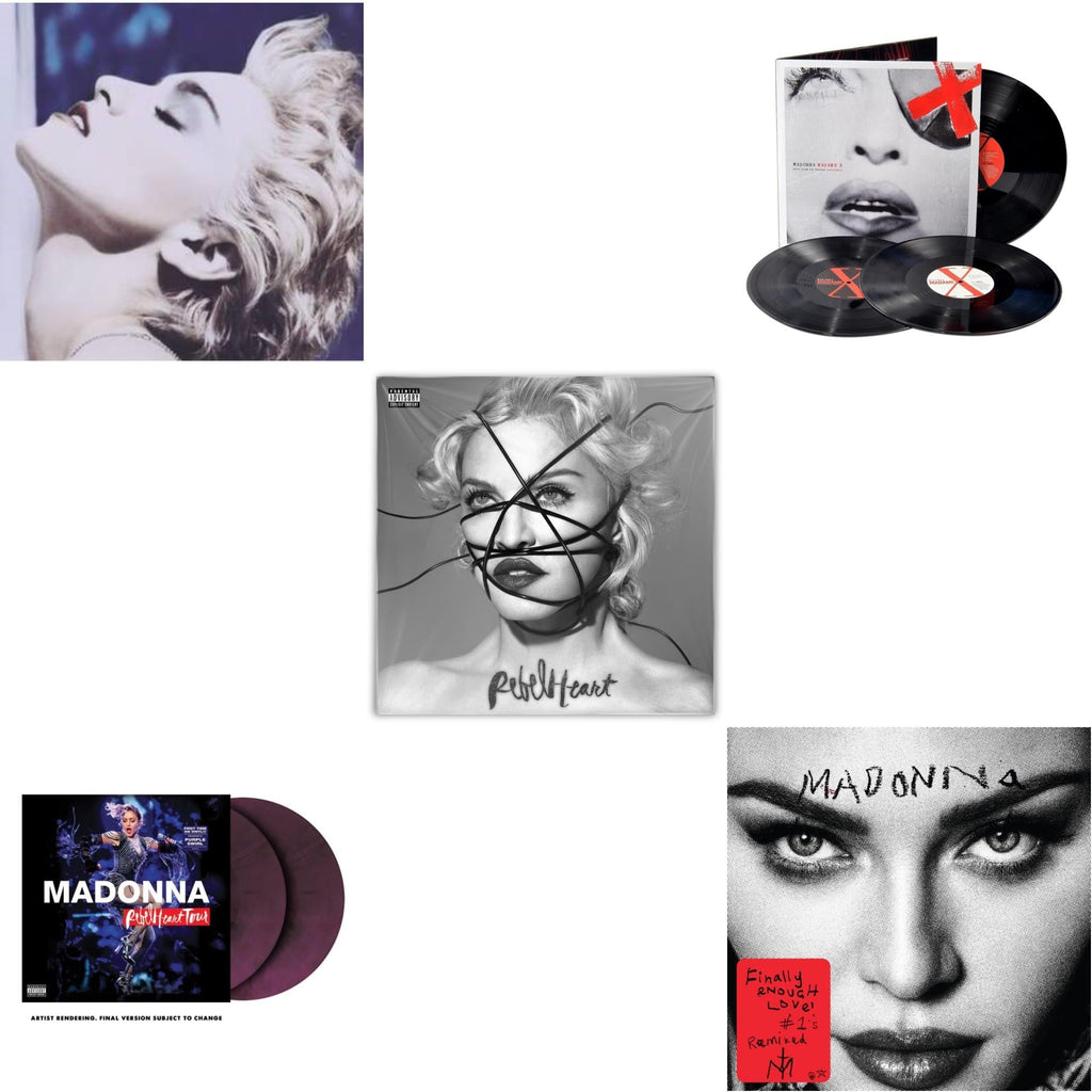 True Blue (180G) & Rebel Heart Tour (X) (Purple Galaxy Swirl Vinyl/2LP) & Rebel Heart & Madame X (Live) (3LP) & Finally Enough Love (2LP)