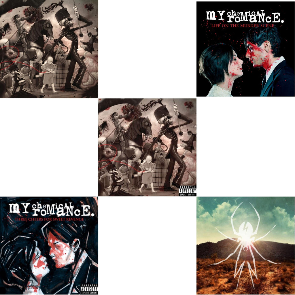My Chemical Romance - Life On The Murder Scene & Black Parade (X) (Picture Disc) & Black Parade & Three Cheers For Sweet Revenge & Danger Days: True Lives Of The Fabulous Killjoys - LP Vinyl Bundle