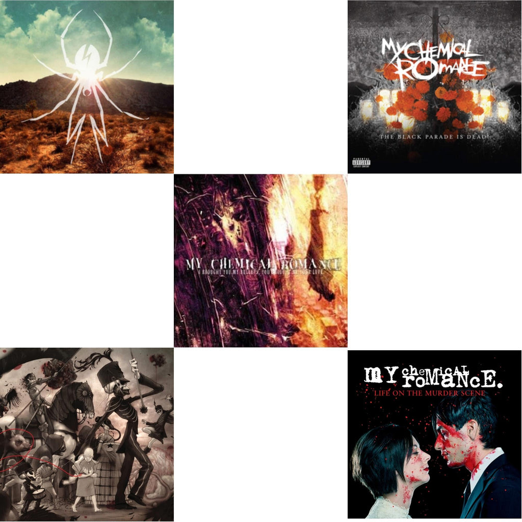 My Chemical Romance - Life On The Murder Scene & Black Parade Is Dead! & Black Parade (X) (Picture Disc) & I Brought You My Bullets You Brought Me Your Love & Danger Days: True Lives Of The Fabulous Killjoys - LP Vinyl Bundle