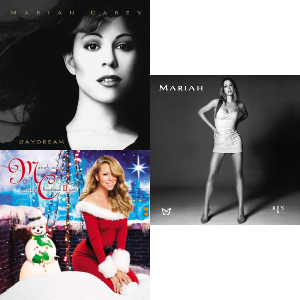 Mariah Carey - Daydream & #1’S (2LP/Metallic Silver & Black Swirl Vinyl) & Merry Christmas Ii You
