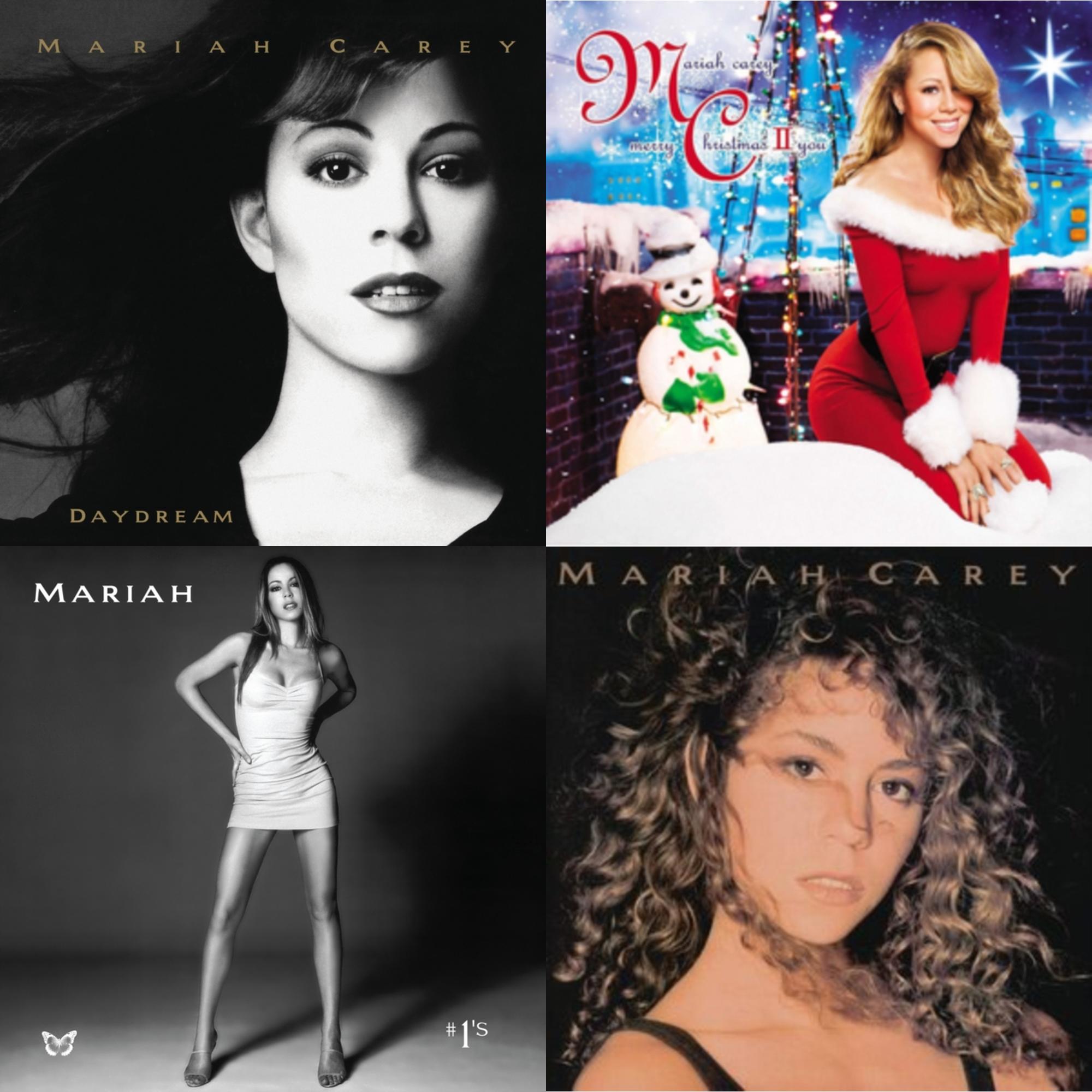 Mariah Carey - Mariah Carey & Daydream & #1’S (2LP/Metallic Silver & Black Swirl Vinyl) & Merry Christmas Ii You