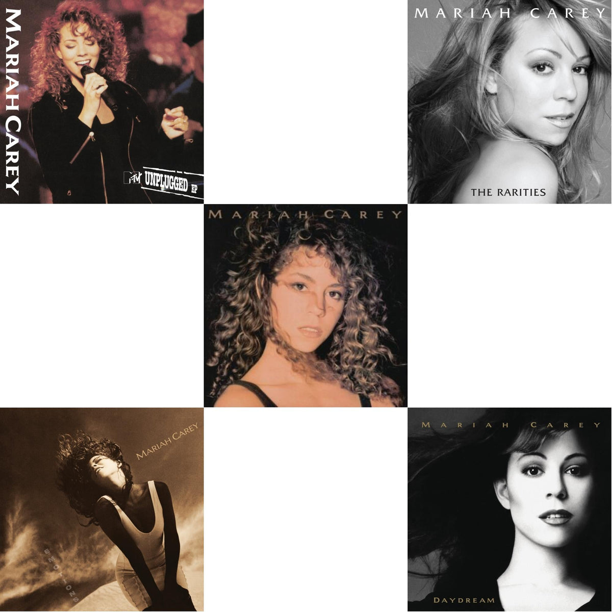 Mariah Carey - Mtv Unplugged & Emotions & Mariah Carey & Rarities (4LP) & Daydream