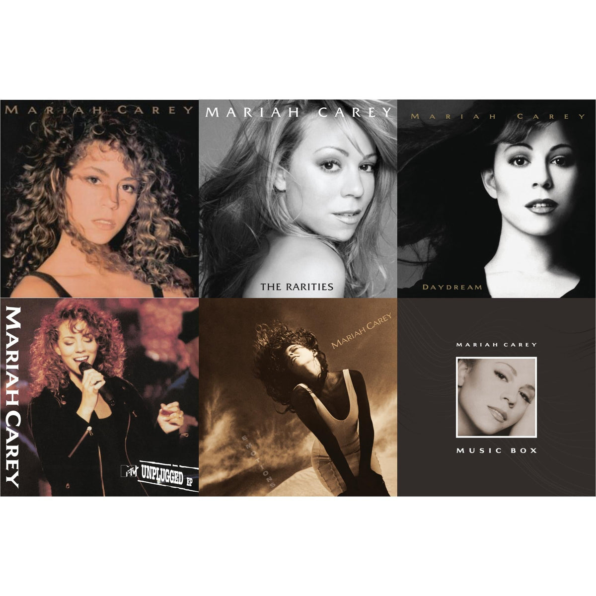 Mariah Carey - Mariah Carey & Rarities (4LP) & Daydream & Mtv Unplugged & Emotions & Music Box: 30Th Anniversary Expanded Edition (4LP)