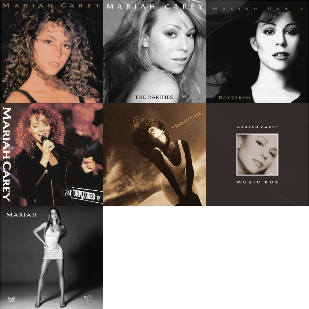Mariah Carey - Mariah Carey & Rarities (4LP) & Daydream & Mtv Unplugged & Emotions & Music Box: 30Th Anniversary Expanded Edition (4LP) & #1’S (2LP/Metallic Silver & Black Swirl Vinyl)