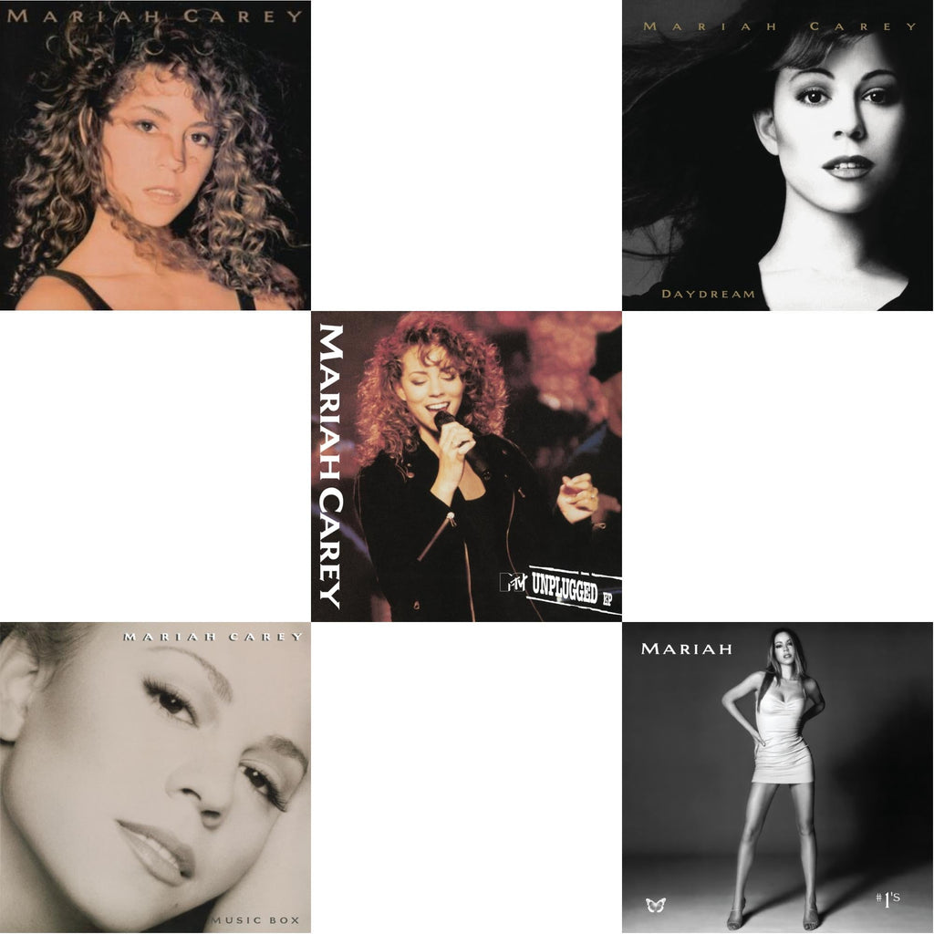Mariah Carey - Mariah Carey & Music Box & Mtv Unplugged & Daydream & #1’S (2LP/Metallic Silver & Black Swirl Vinyl)