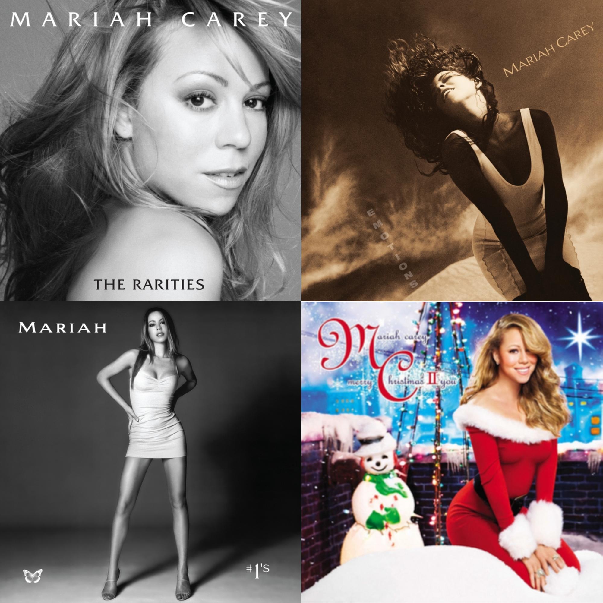 Mariah Carey - Emotions & Rarities (4LP) & #1’S (2LP/Metallic Silver & Black Swirl Vinyl) & Merry Christmas Ii You