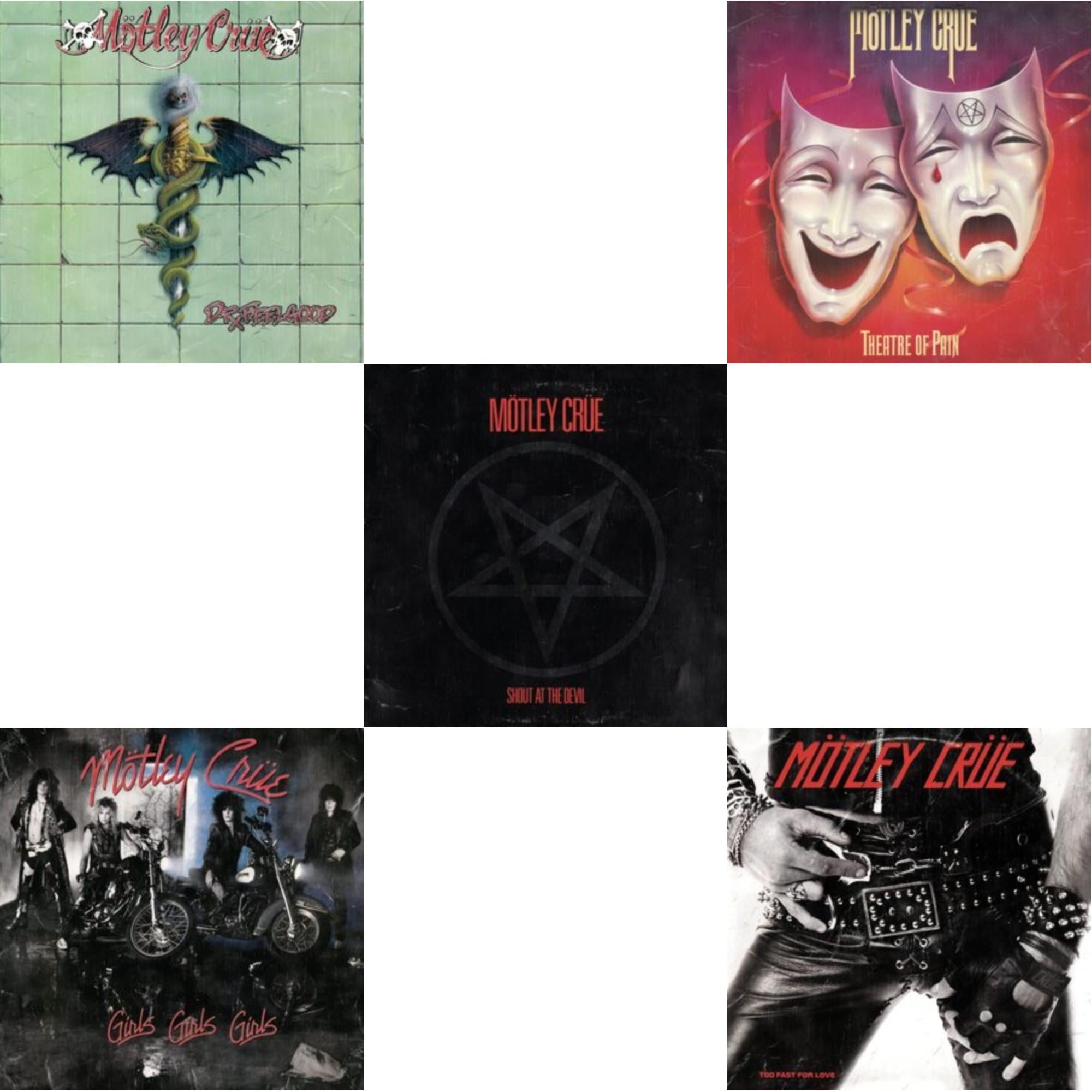 Dr. Feelgood & Girls, Girls, Girls (X) (2021 Remaster) & Shout At The Devil & Theatre Of Pain & Too Fast For Love