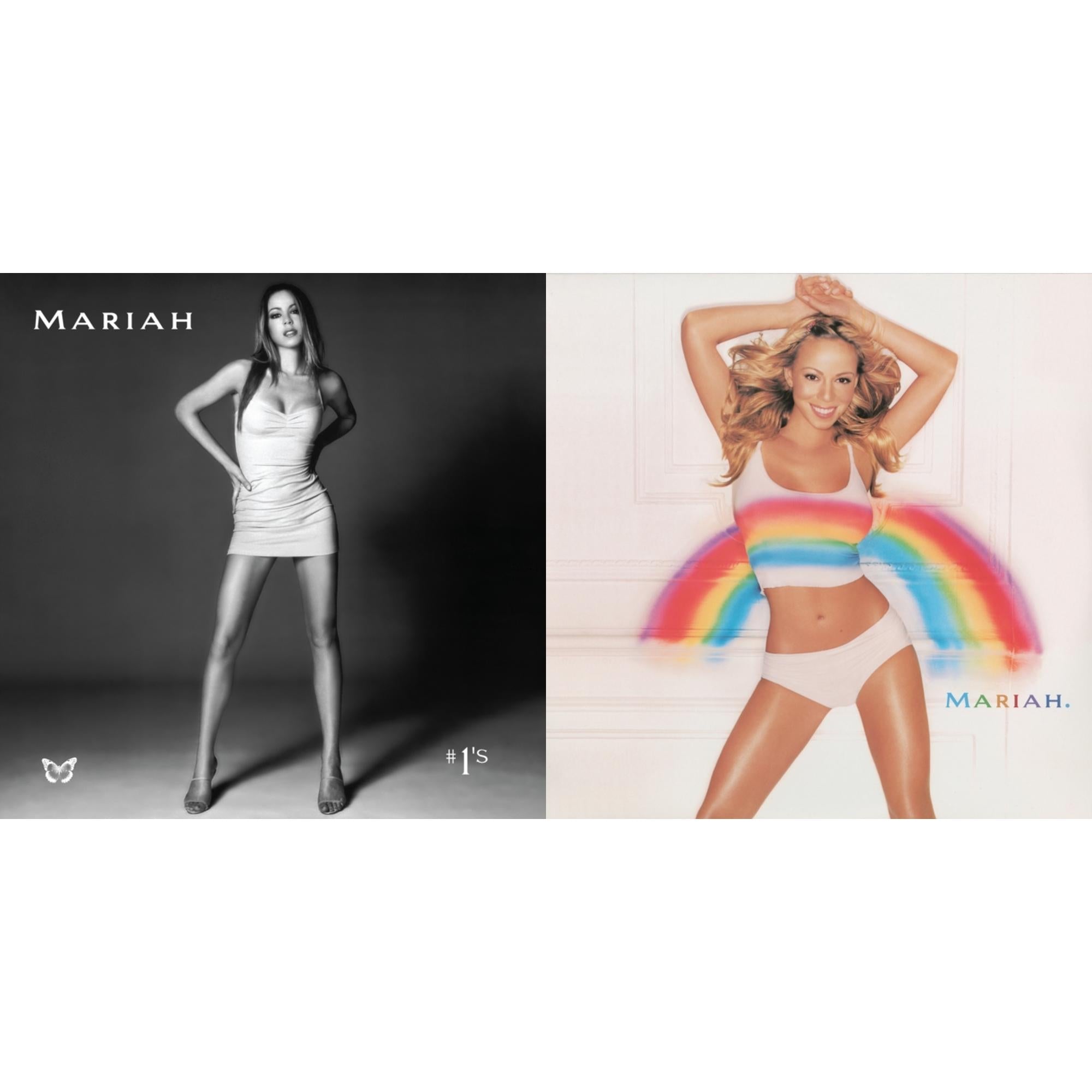 Mariah Carey - Rainbow & #1’S (2LP/Metallic Silver & Black Swirl Vinyl)