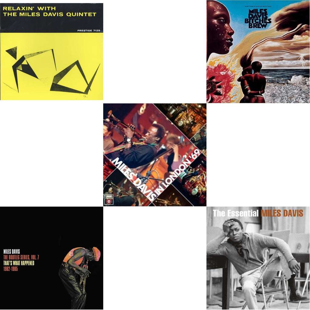 Relaxin With The Miles Davis Quintet & Bootleg Series Vol. 7: That’S What Happened 1982-1985 (2LP/White Vinyl) & Live At Ronnie Scott's 1969 & Bitches Brew & Essential Miles Davis (2LP)