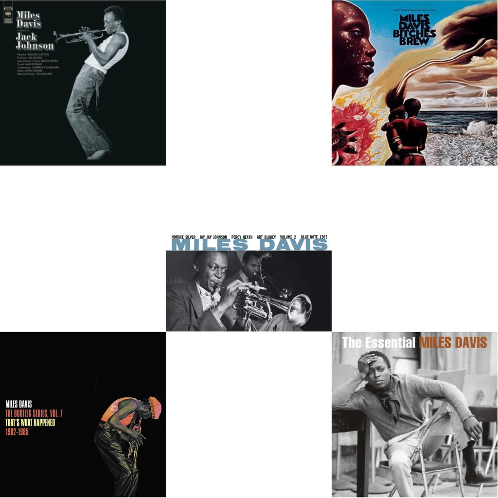 Tribute To Jack Johnson (140G/Dl Insert) & Bootleg Series Vol. 7: That’S What Happened 1982-1985 (2LP/White Vinyl) & Volume 2 (Blue Note Classic LP Vinyl Series) & Bitches Brew & Essential Miles Davis (2LP)
