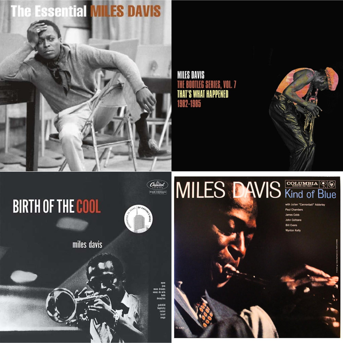 Bootleg Series Vol. 7: That’S What Happened 1982-1985 (2LP/White Vinyl) & Birth Of The Cool & Kind Of Blue (Mono) & Essential Miles Davis (2LP)