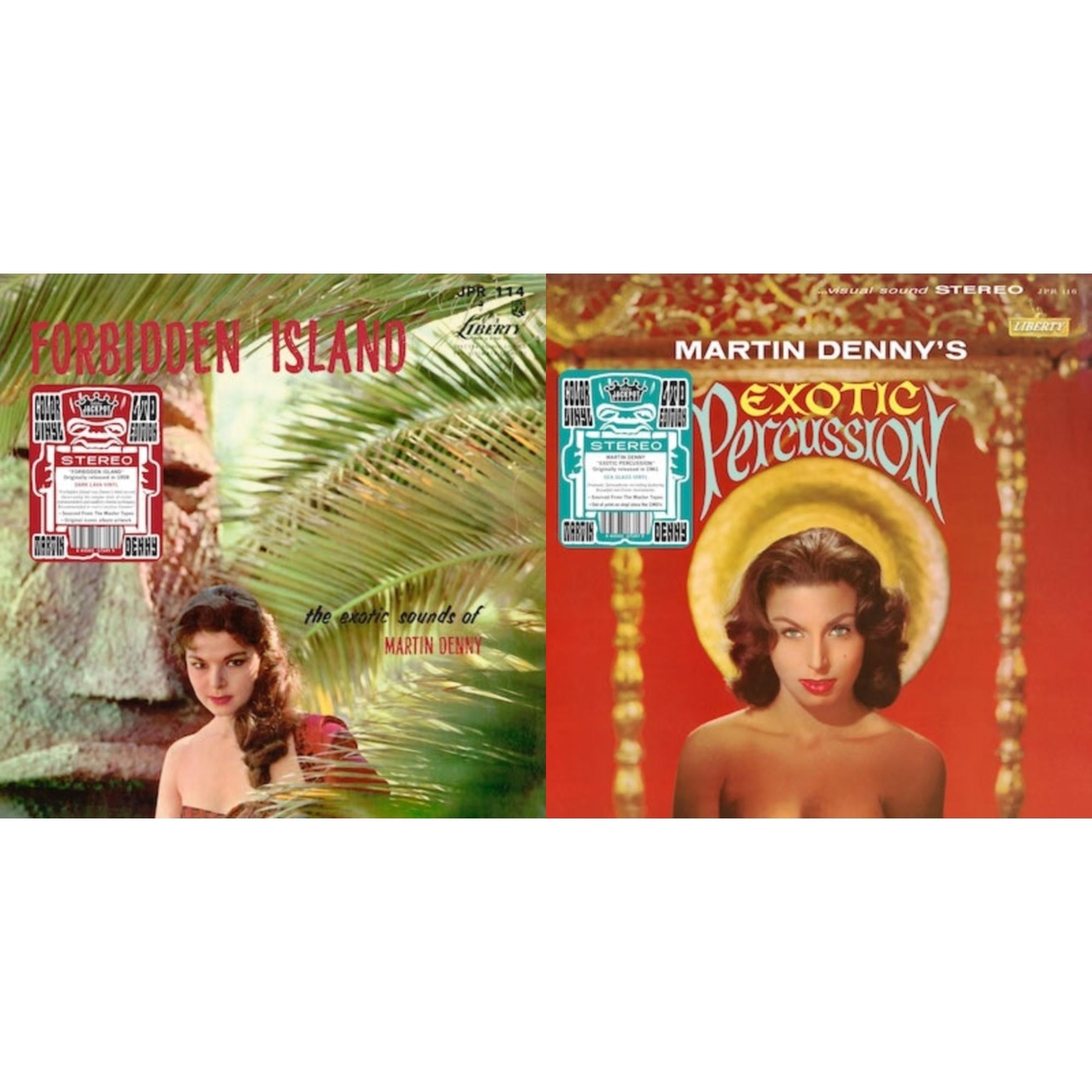 Forbidden Island (Dark Lava LP Vinyl) & Exotic Percussion (Sea Glass LP Vinyl)