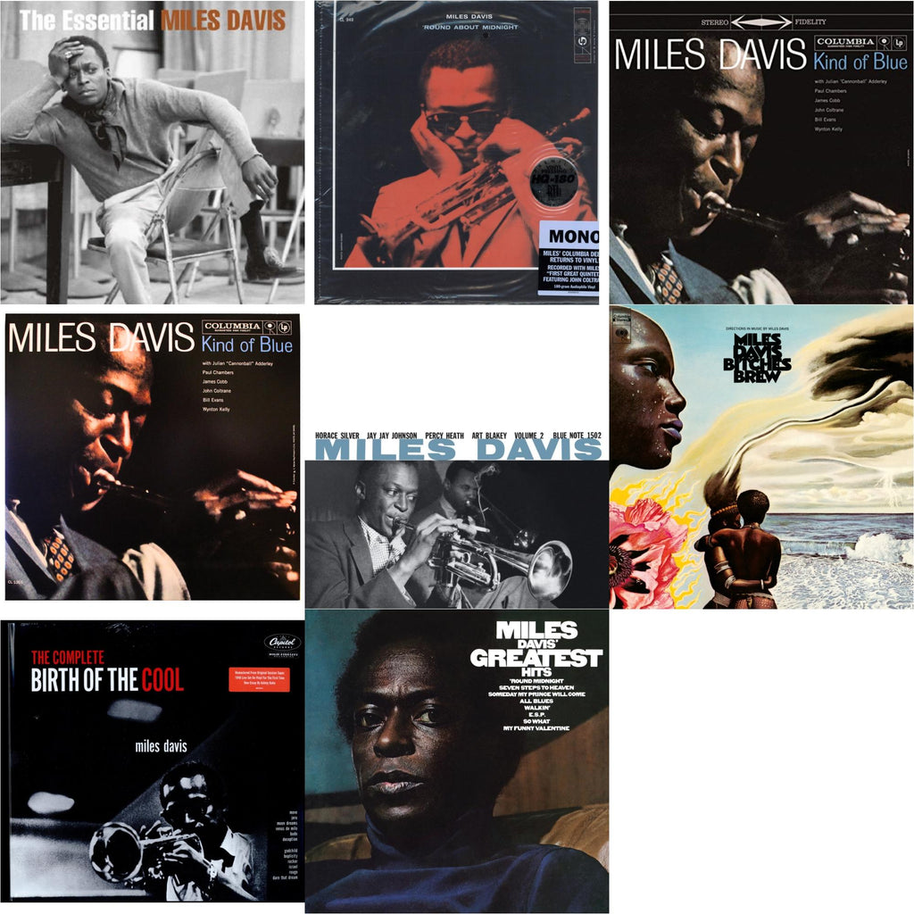 Bitches Brew (2LP/140G) & Volume 2 (Blue Note Classic LP Vinyl Series) & Complete Birth Of The Cool (2LP) & Kind Of Blue (180G) & Round About Midnight (180G/Mono) & Kind Of Blue (Mono) & Essential Miles Davis (2LP) & Greatest Hits (1969) (150G/Dl Code)