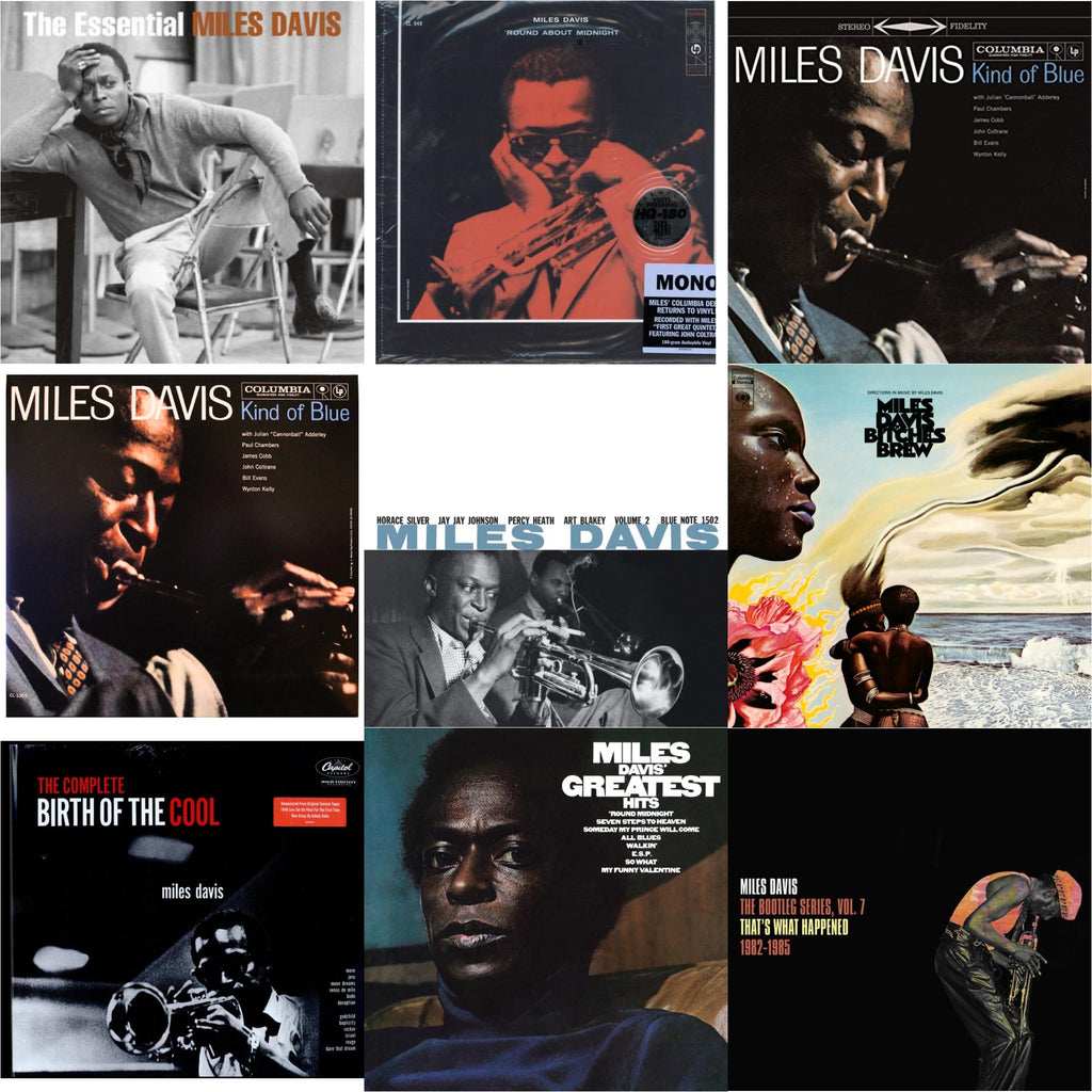 Miles Davis - Bitches Brew (2LP/140G) & Bootleg Series Vol. 7: That’S What Happened 1982-1985 (2LP/White Vinyl) & Volume 2 (Blue Note Classic LP Vinyl Series) & Complete Birth Of The Cool (2LP) & Kind Of Blue (180G) & Round About Midnight (180G/Mono)