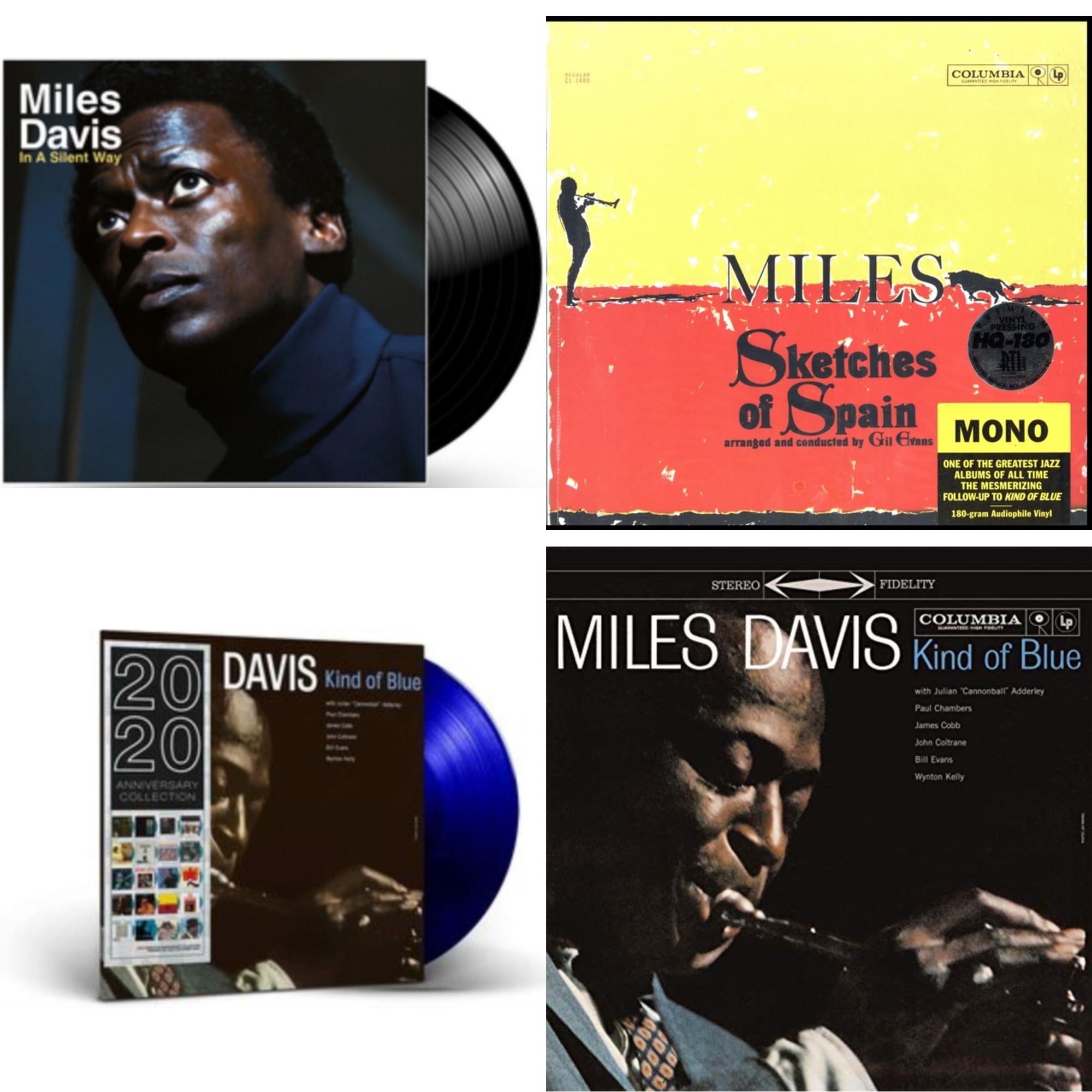 Kind Of Blue (180G) & Sketches Of Spain (Mono) & In A Silent Way & Kind Of Blue (Blue LP Vinyl)