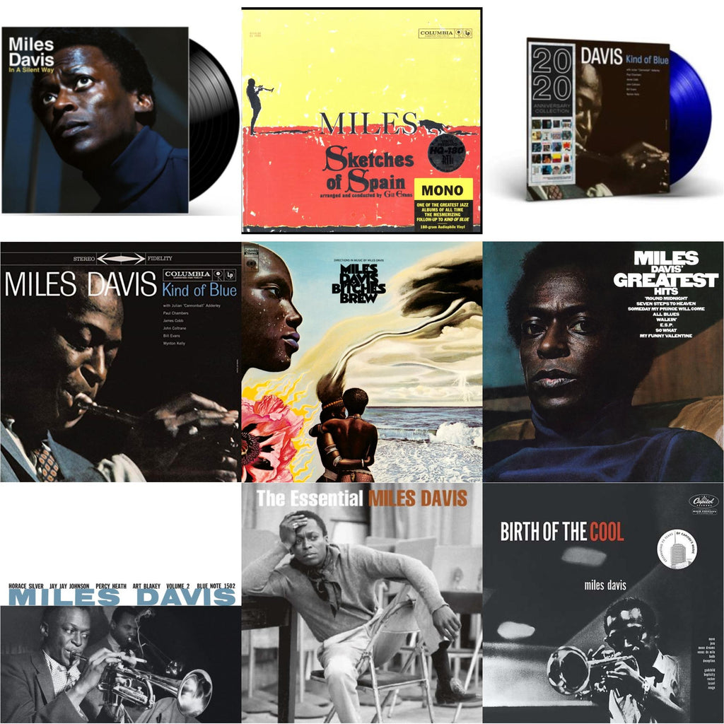 Miles Davis - Bitches Brew (2LP/140G) & Volume 2 (Blue Note Classic LP Vinyl Series) & Birth Of The Cool & Kind Of Blue (180G) & Sketches Of Spain (Mono) & In A Silent Way & Kind Of Blue (Blue LP Vinyl) & Essential Miles Davis (2LP) & Greatest Hits