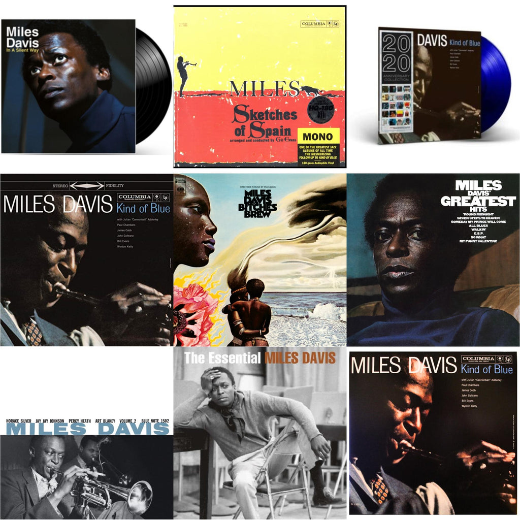 Miles Davis - Bitches Brew (2LP/140G) & Volume 2 (Blue Note Classic LP Vinyl Series) & Kind Of Blue (180G) & Sketches Of Spain (Mono) & In A Silent Way & Kind Of Blue (Mono) & Kind Of Blue (Blue LP Vinyl) & Essential Miles Davis (2LP) & Greatest Hits