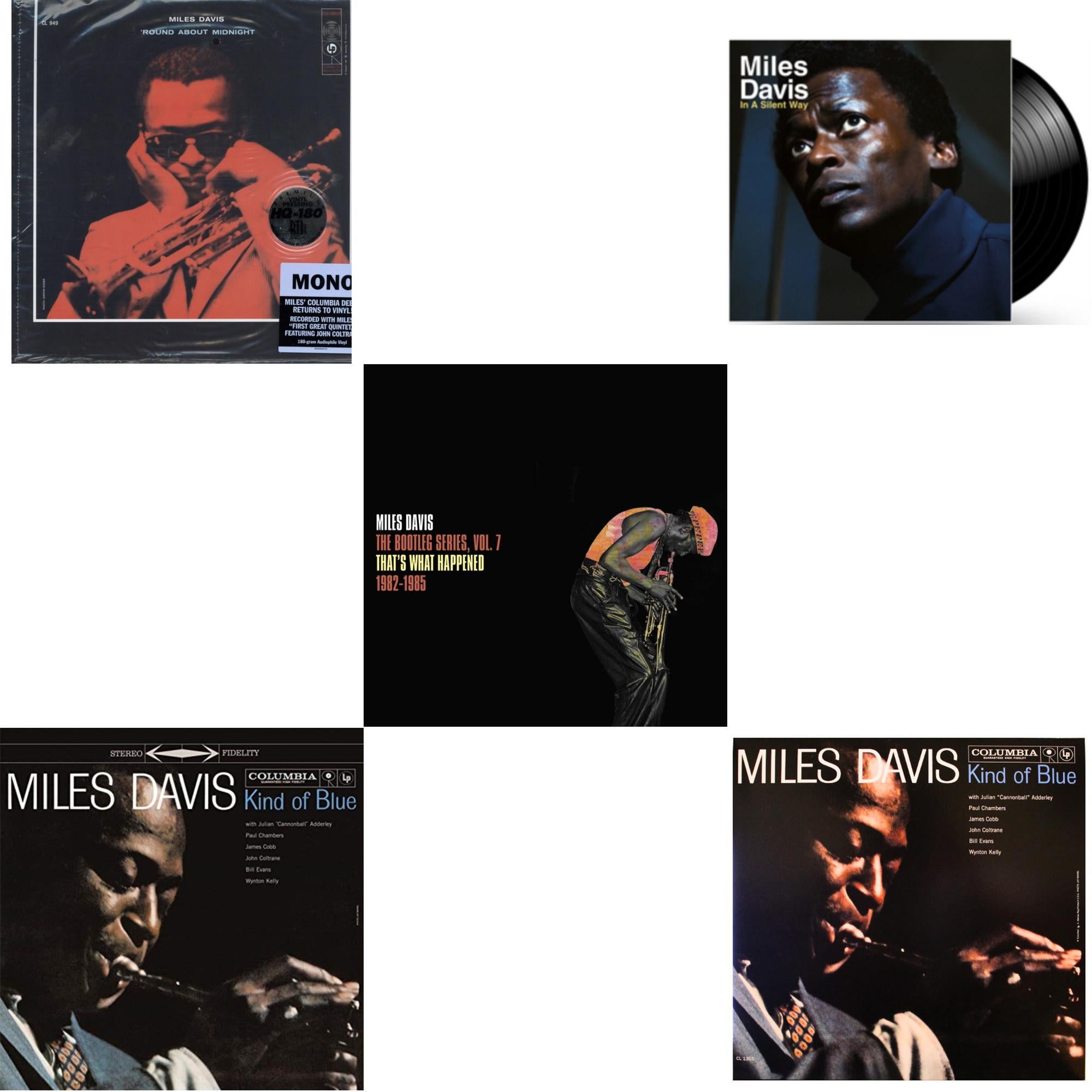Bootleg Series Vol. 7: That’S What Happened 1982-1985 (2LP/White Vinyl) & Kind Of Blue (180G) & Round About Midnight (180G/Mono) & In A Silent Way & Kind Of Blue (Mono)