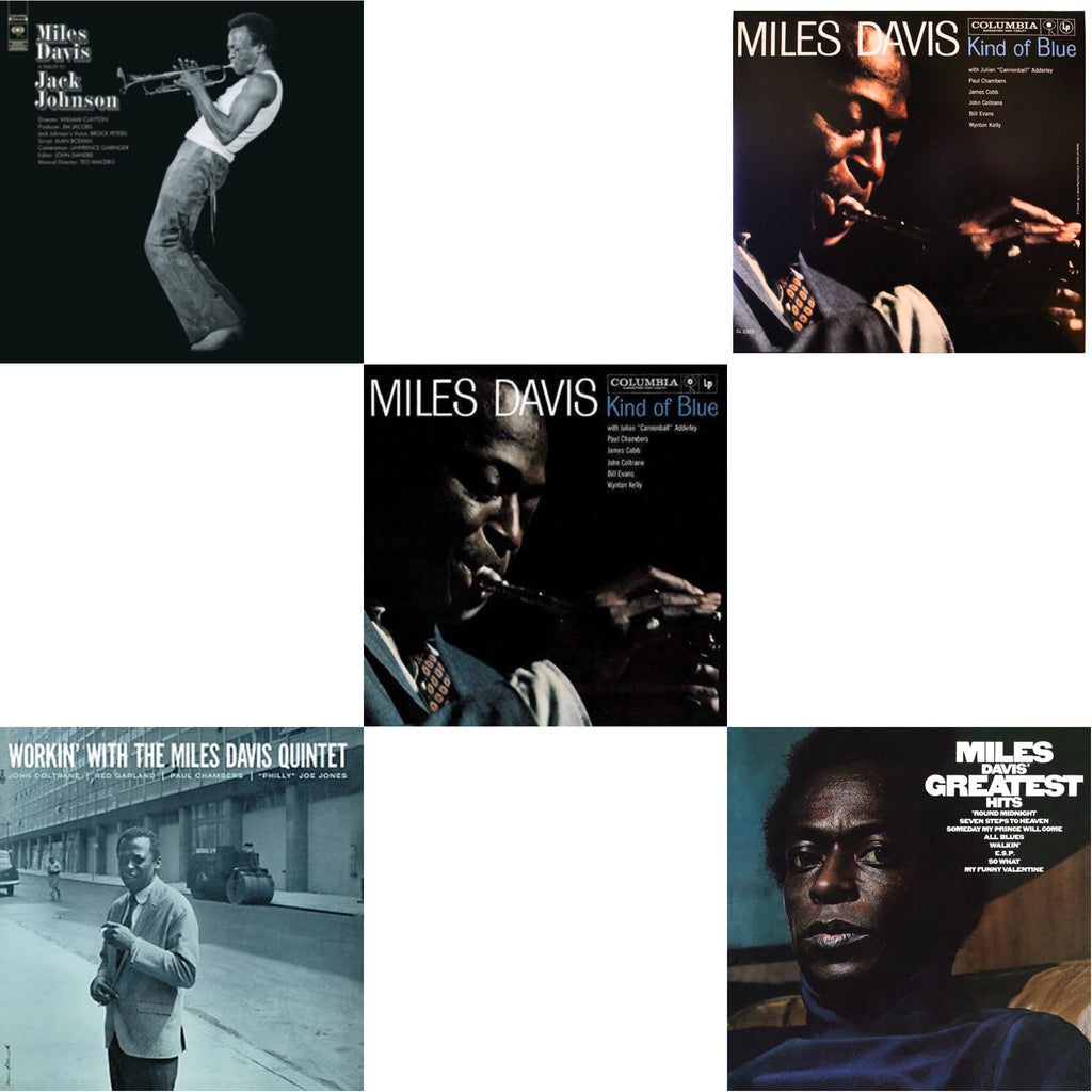 Tribute To Jack Johnson (140G/Dl Insert) & Workin With The Miles Davis Quintet & Kind Of Blue & Kind Of Blue (Mono) & Greatest Hits (1969) (150G/Dl Code)