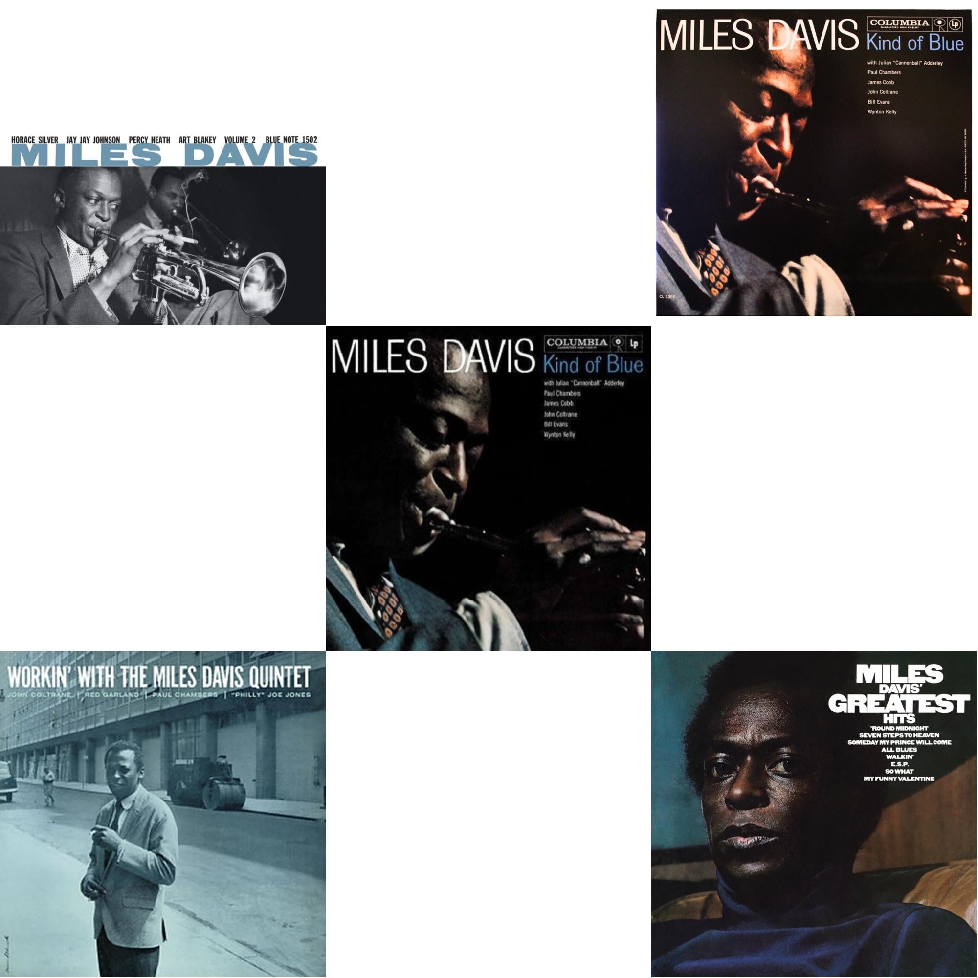 Volume 2 (Blue Note Classic LP Vinyl Series) & Workin With The Miles Davis Quintet & Kind Of Blue & Kind Of Blue (Mono) & Greatest Hits (1969) (150G/Dl Code)