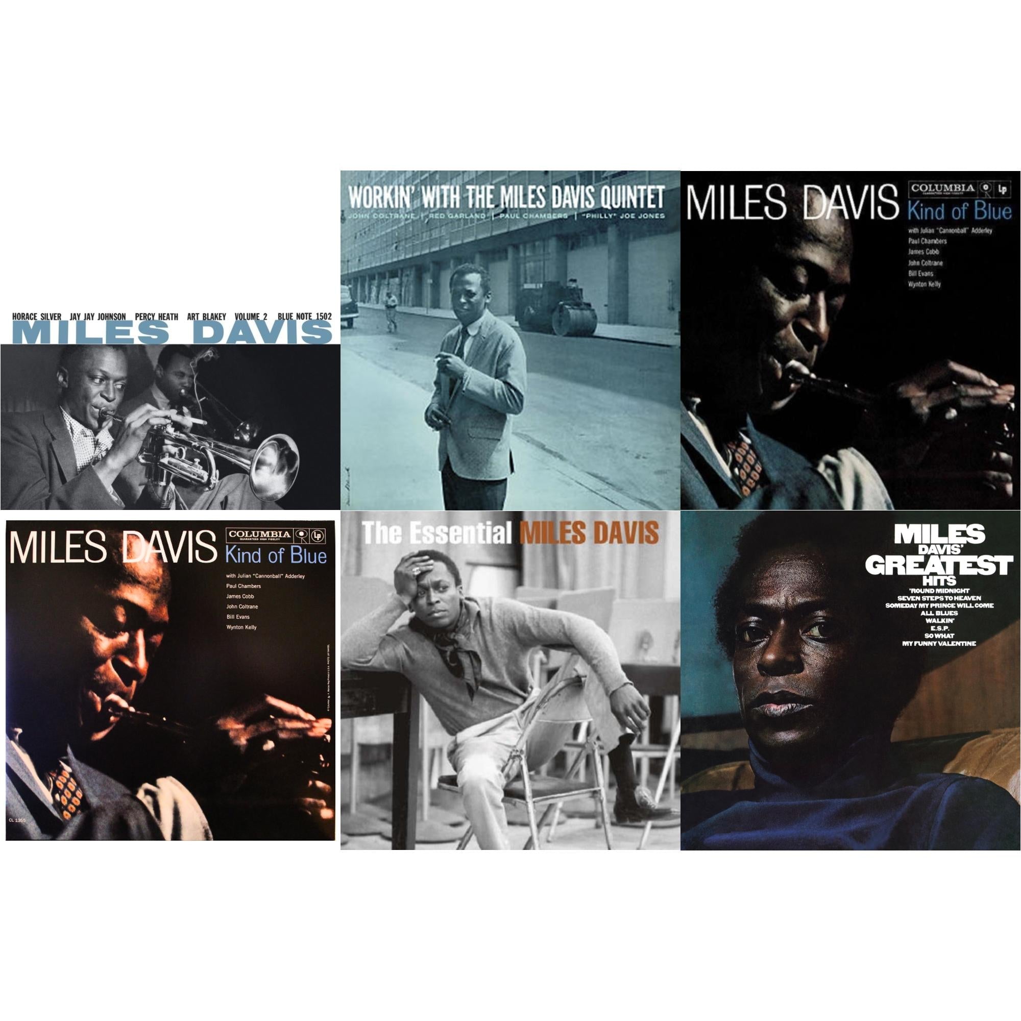 Volume 2 (Blue Note Classic LP Vinyl Series) & Workin With The Miles Davis Quintet & Kind Of Blue & Kind Of Blue (Mono) & Essential Miles Davis (2LP) & Greatest Hits (1969) (150G/Dl Code)